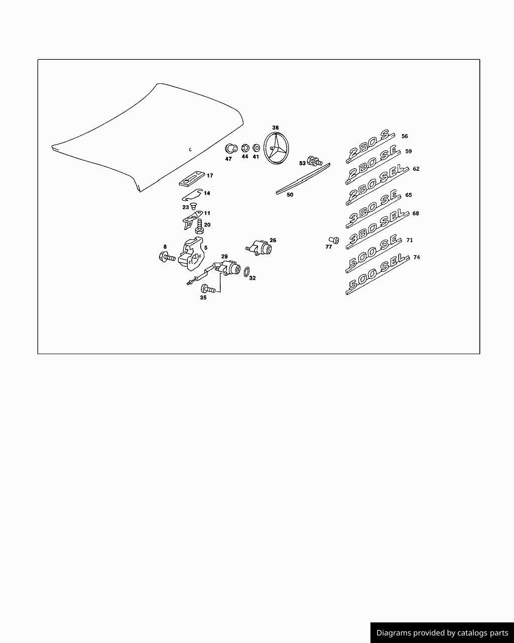 Car part diagram