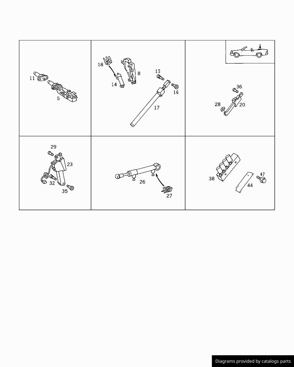 Car part diagram