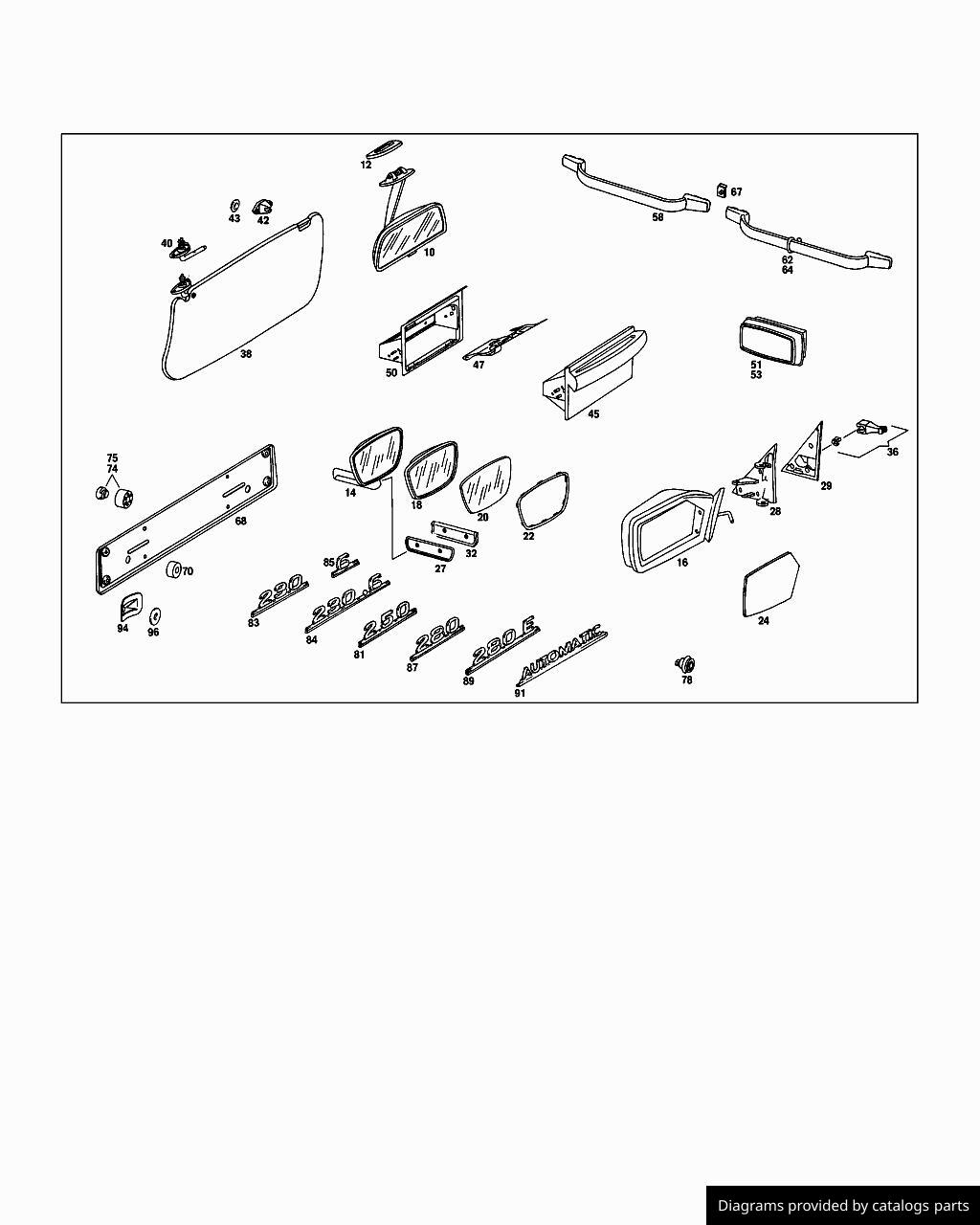 Car part diagram