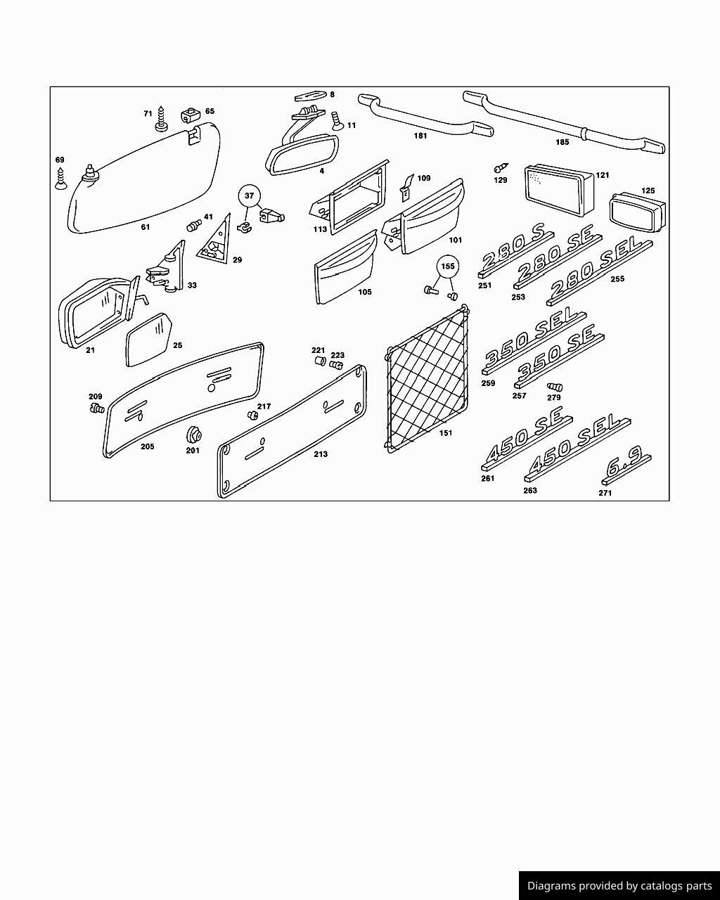 Car part diagram