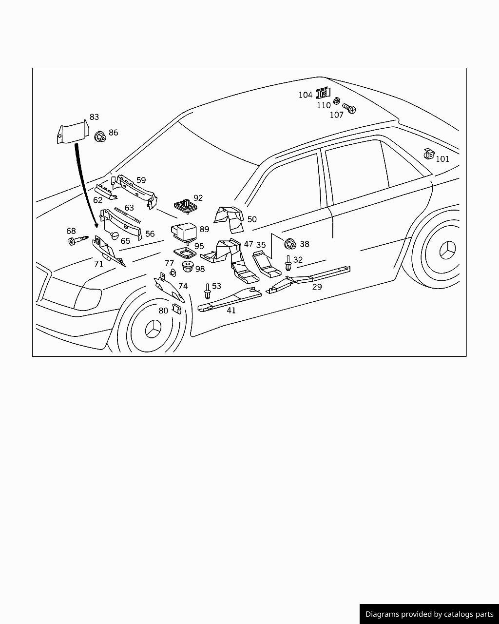 Car part diagram
