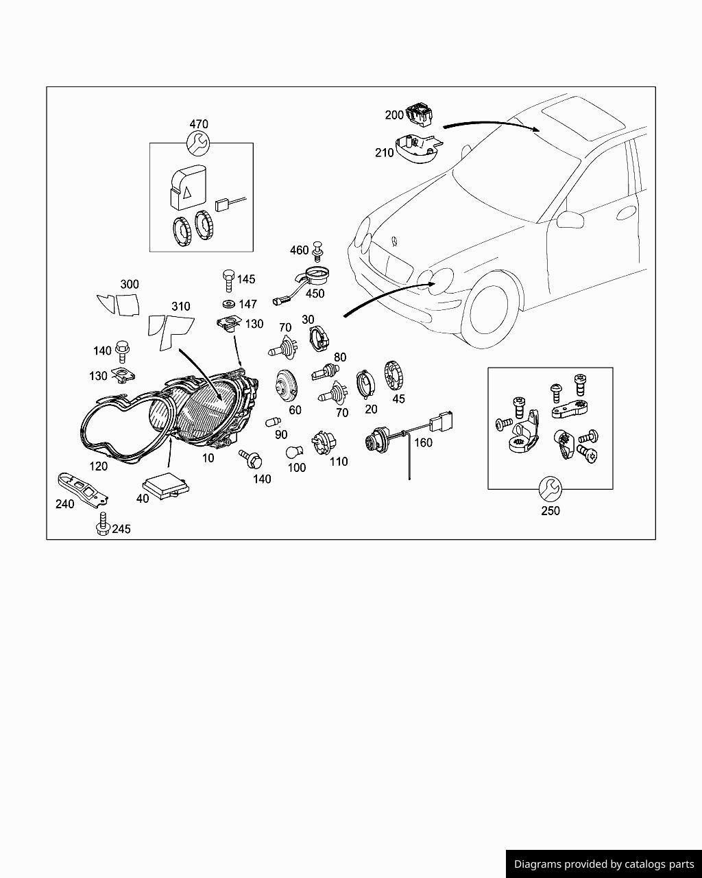 Car part diagram