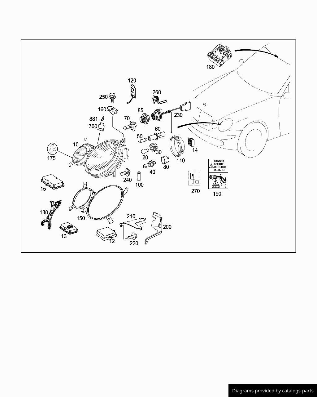Car part diagram