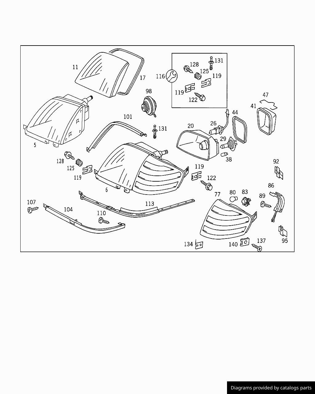 Car part diagram