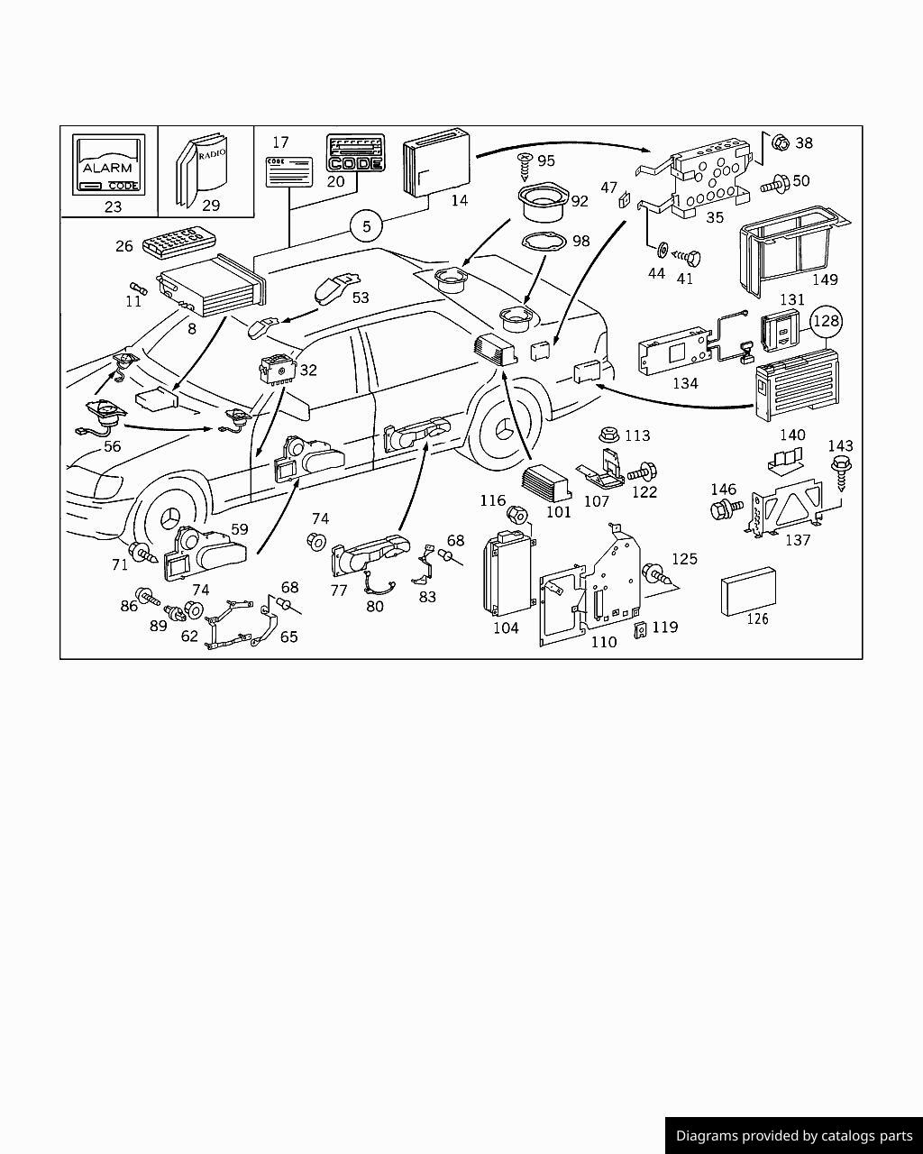 Car part diagram