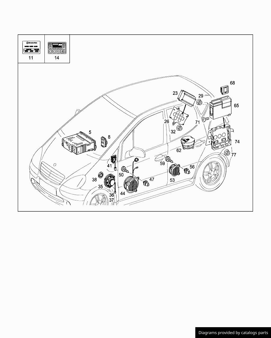 Car part diagram