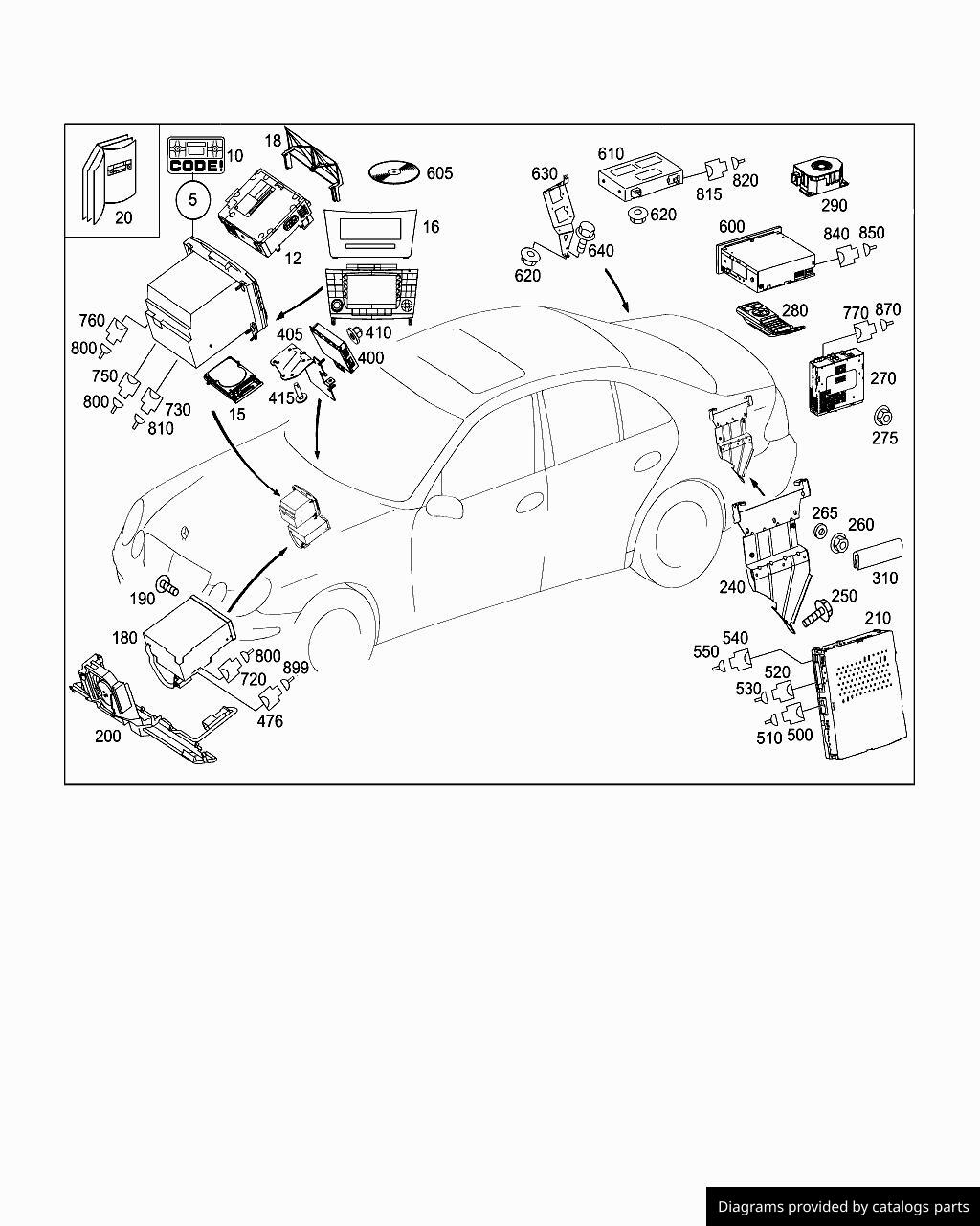 Car part diagram