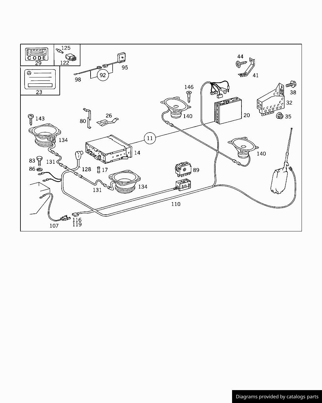 Car part diagram
