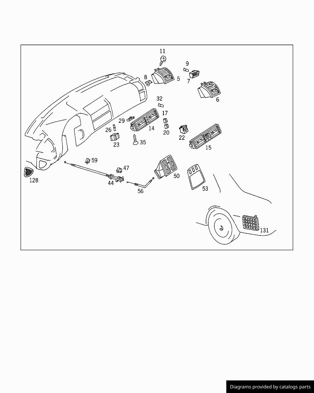 Car part diagram