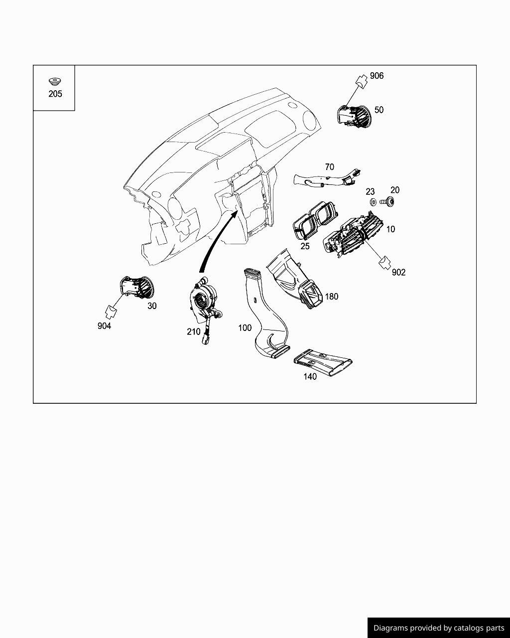 Car part diagram