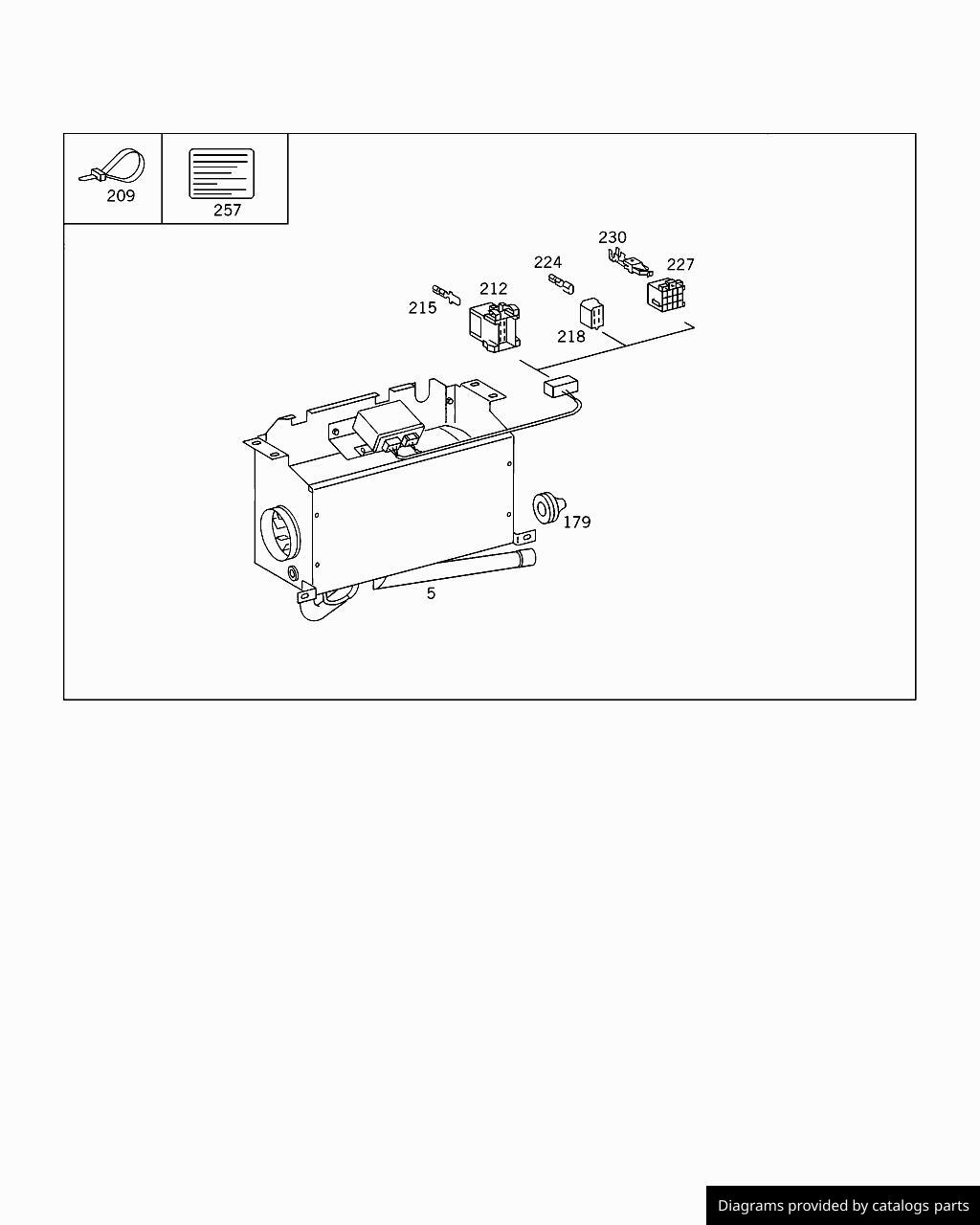Mercedes Benz Ects. Auxiliary Heating A0004468829 LLLParts