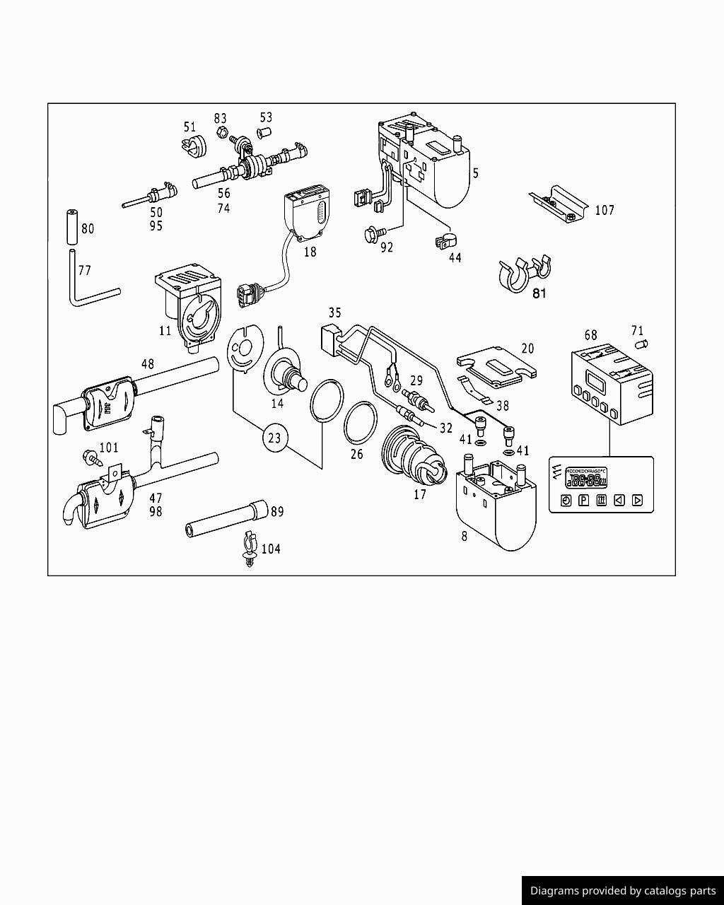 Mercedes Benz Heater Unit A0048302661 - LLLParts