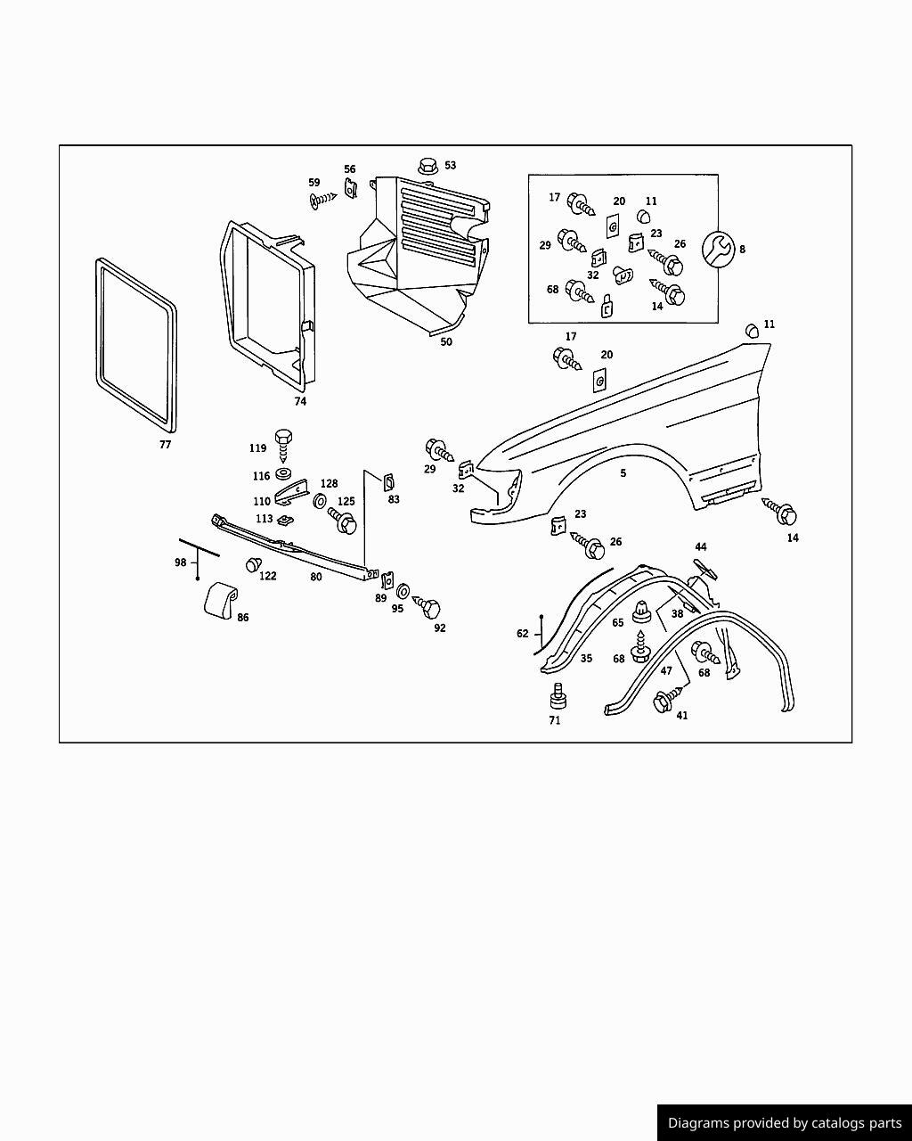 Car part diagram
