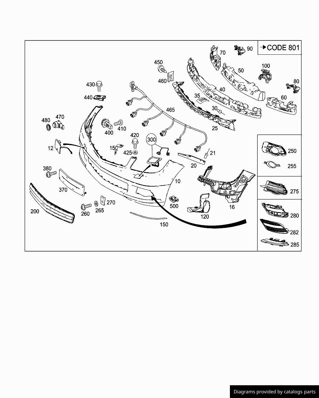 Car part diagram