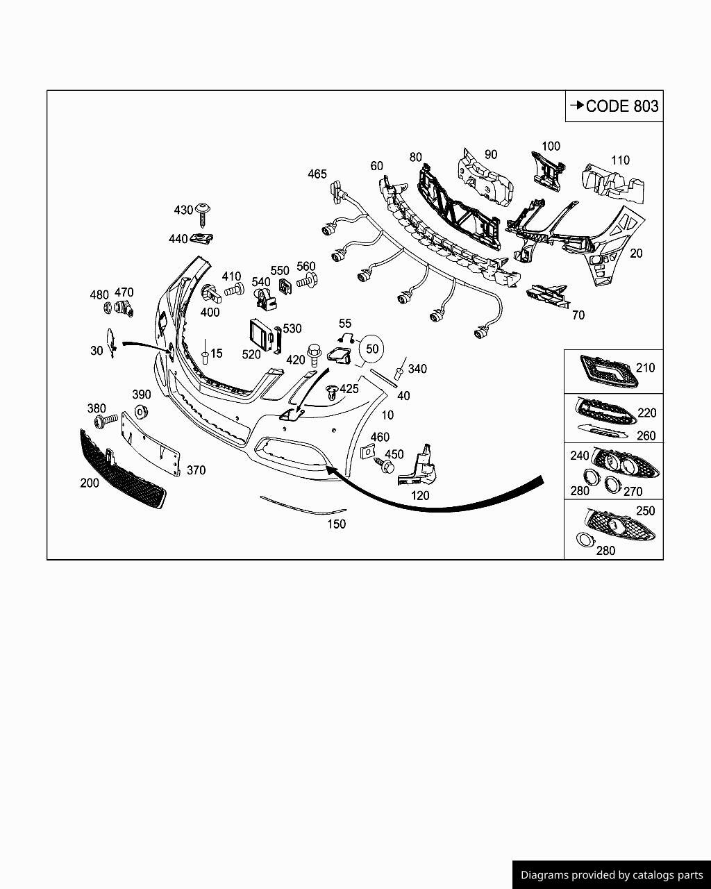 Car part diagram