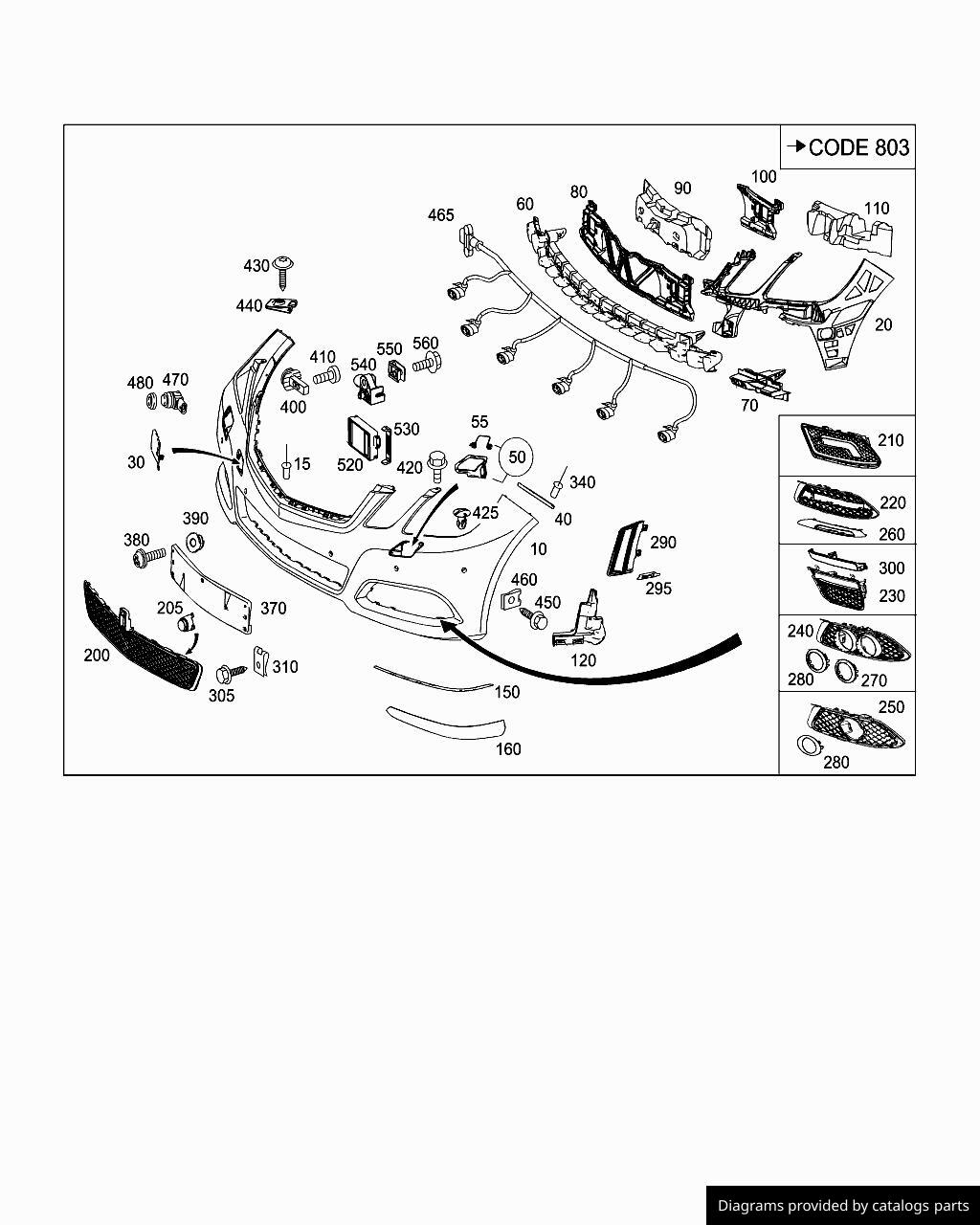 Car part diagram
