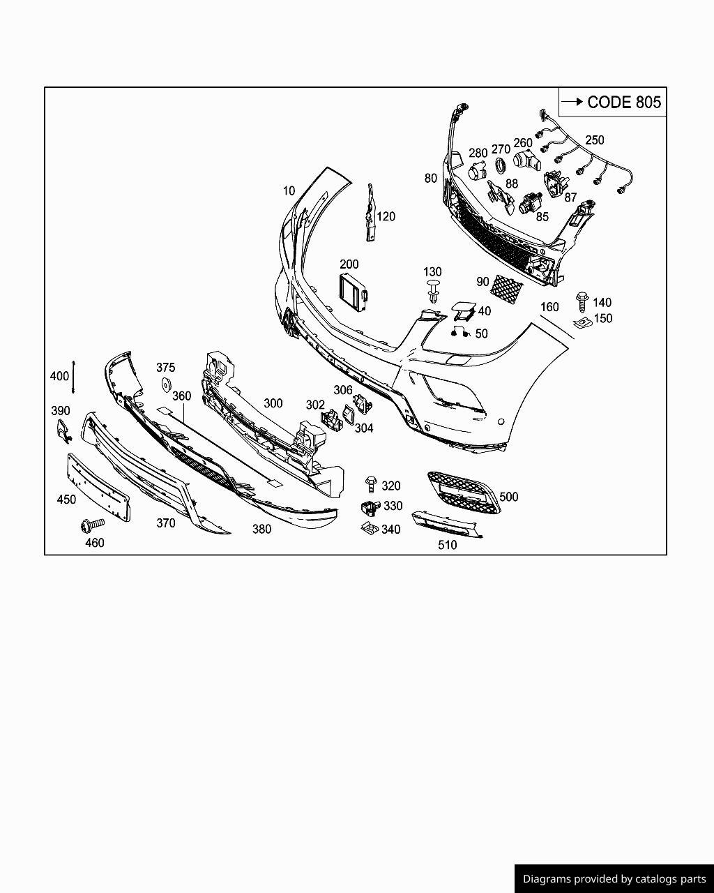 Car part diagram