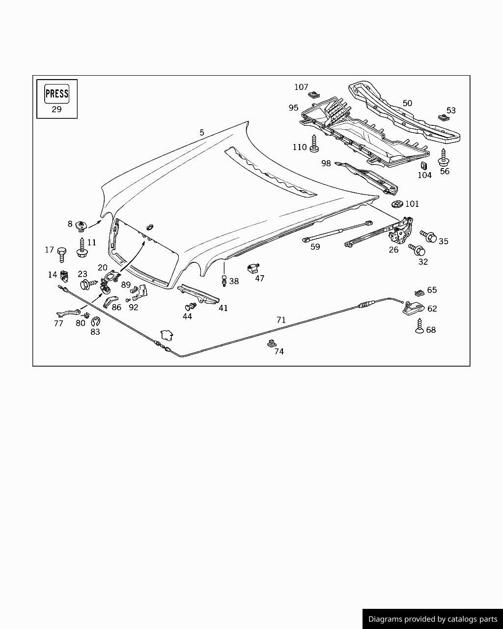 Mercedes Benz Handle A2108870727 - LLLParts