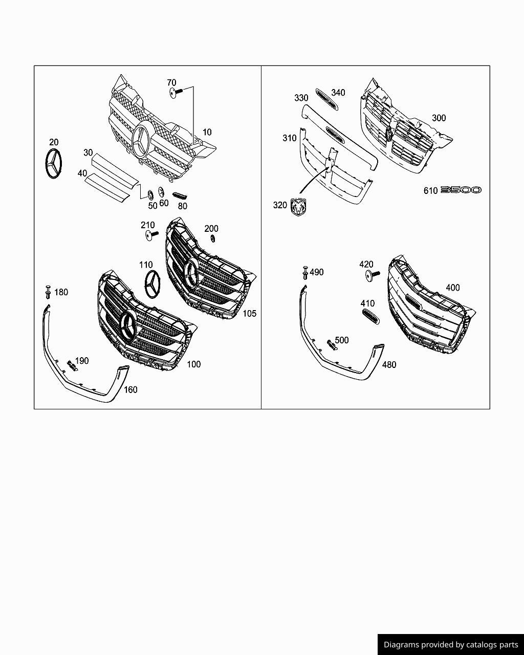 Car part diagram