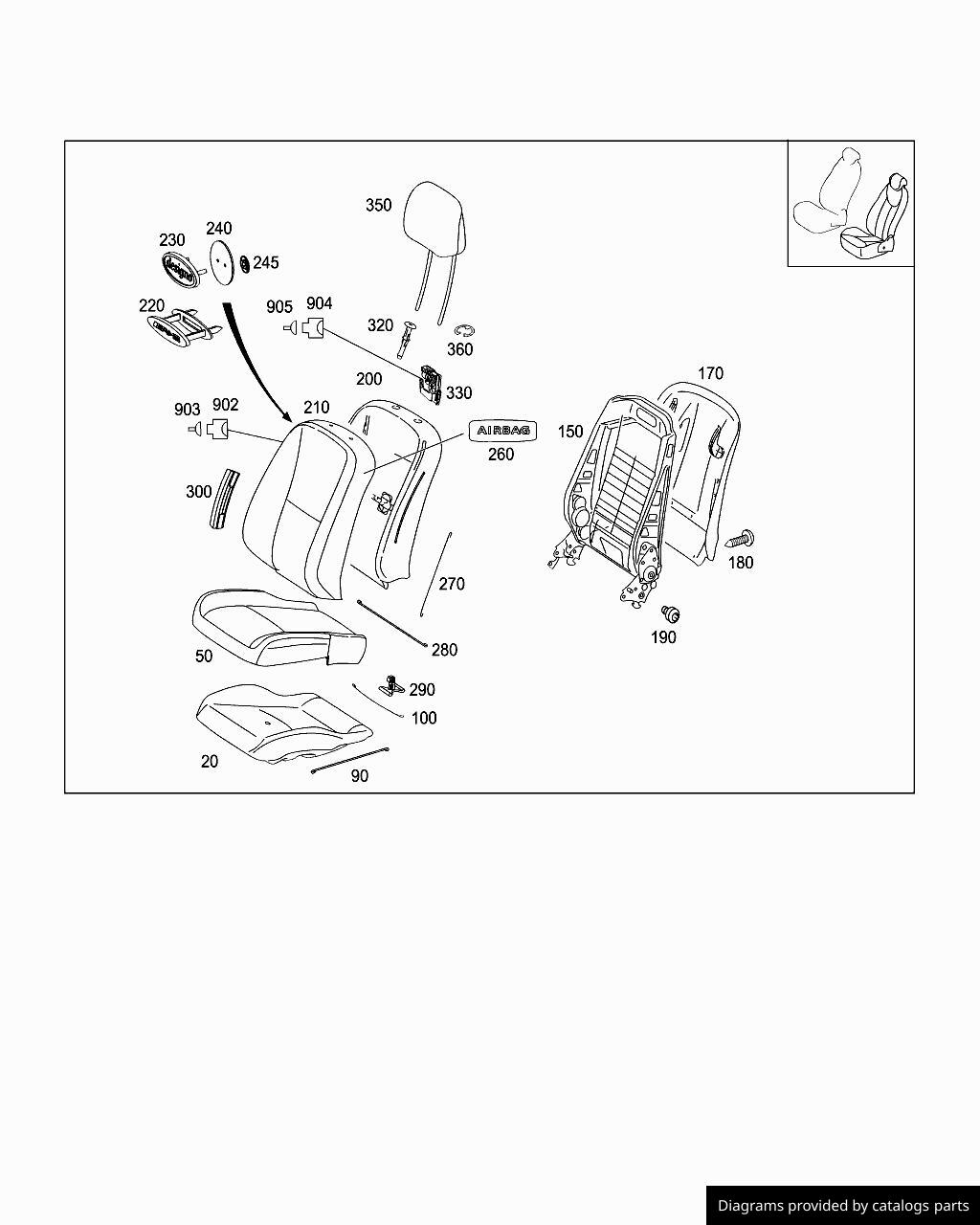 Car part diagram