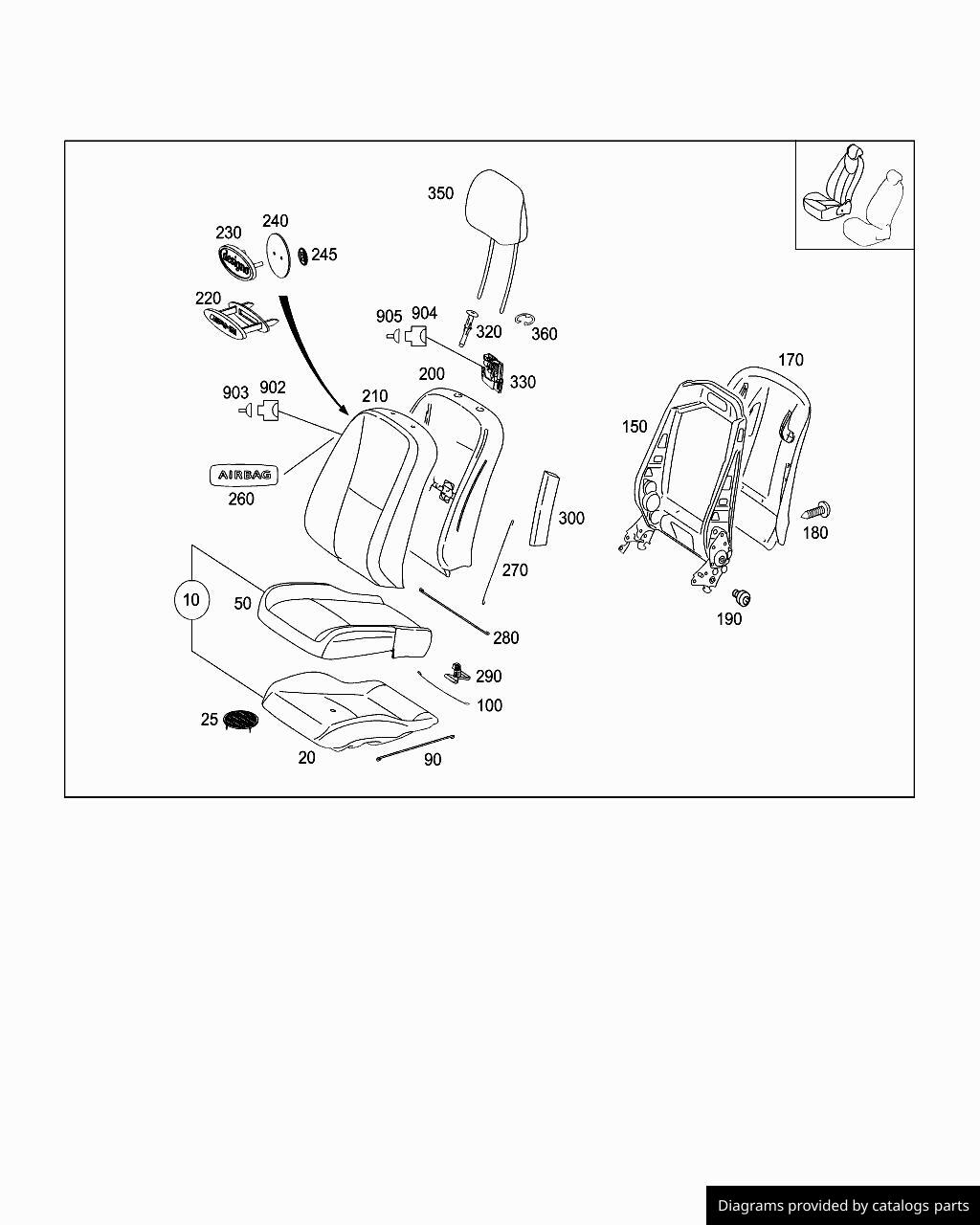 Car part diagram