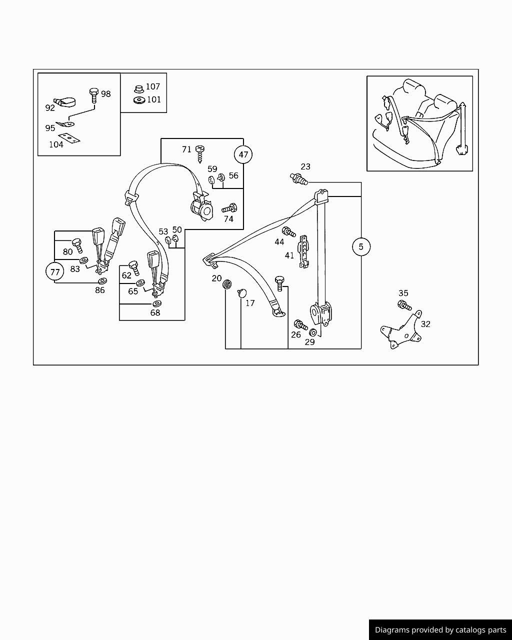 Car part diagram