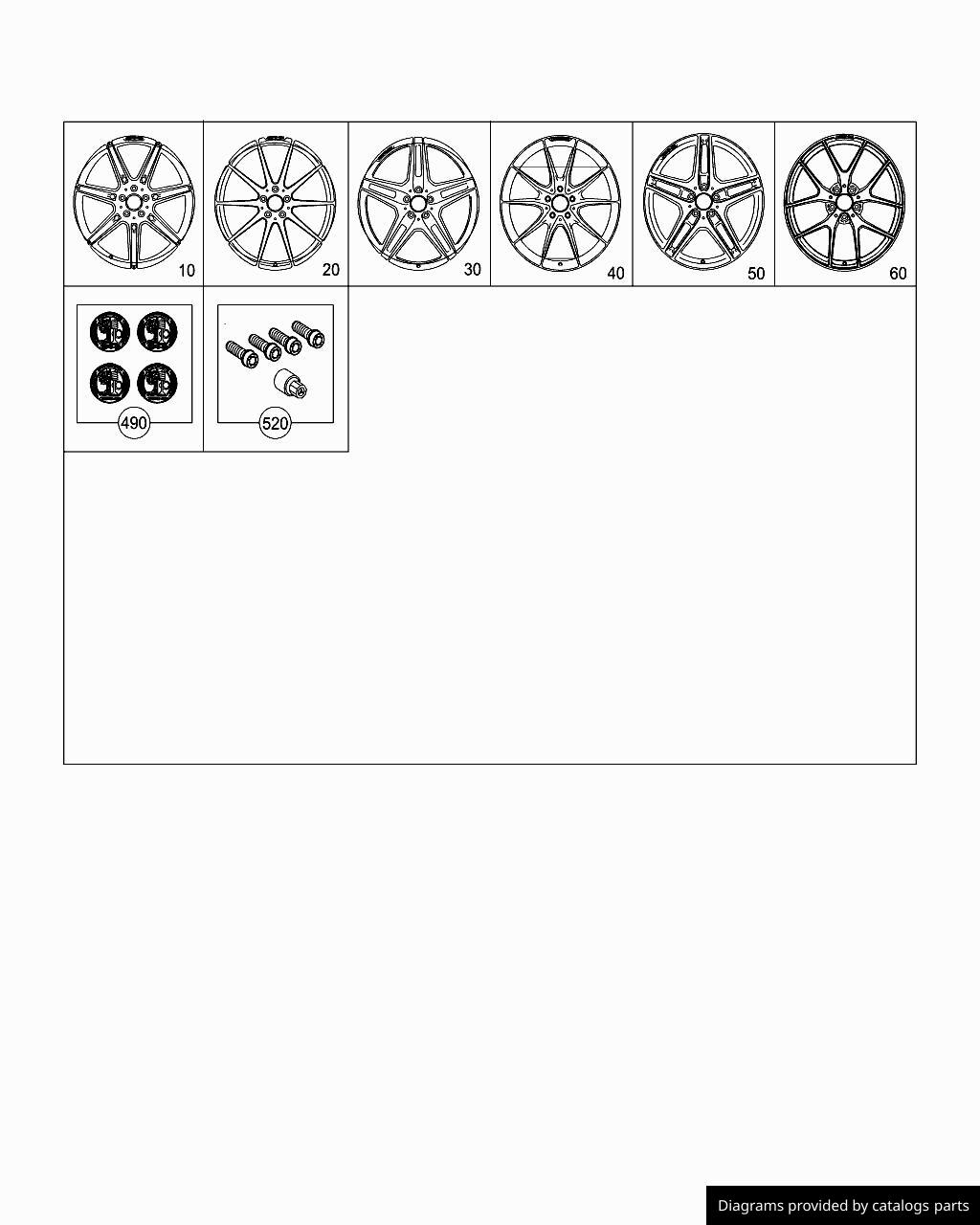 Mercedes Benz Spoke Wheel A1974011100 LLLParts