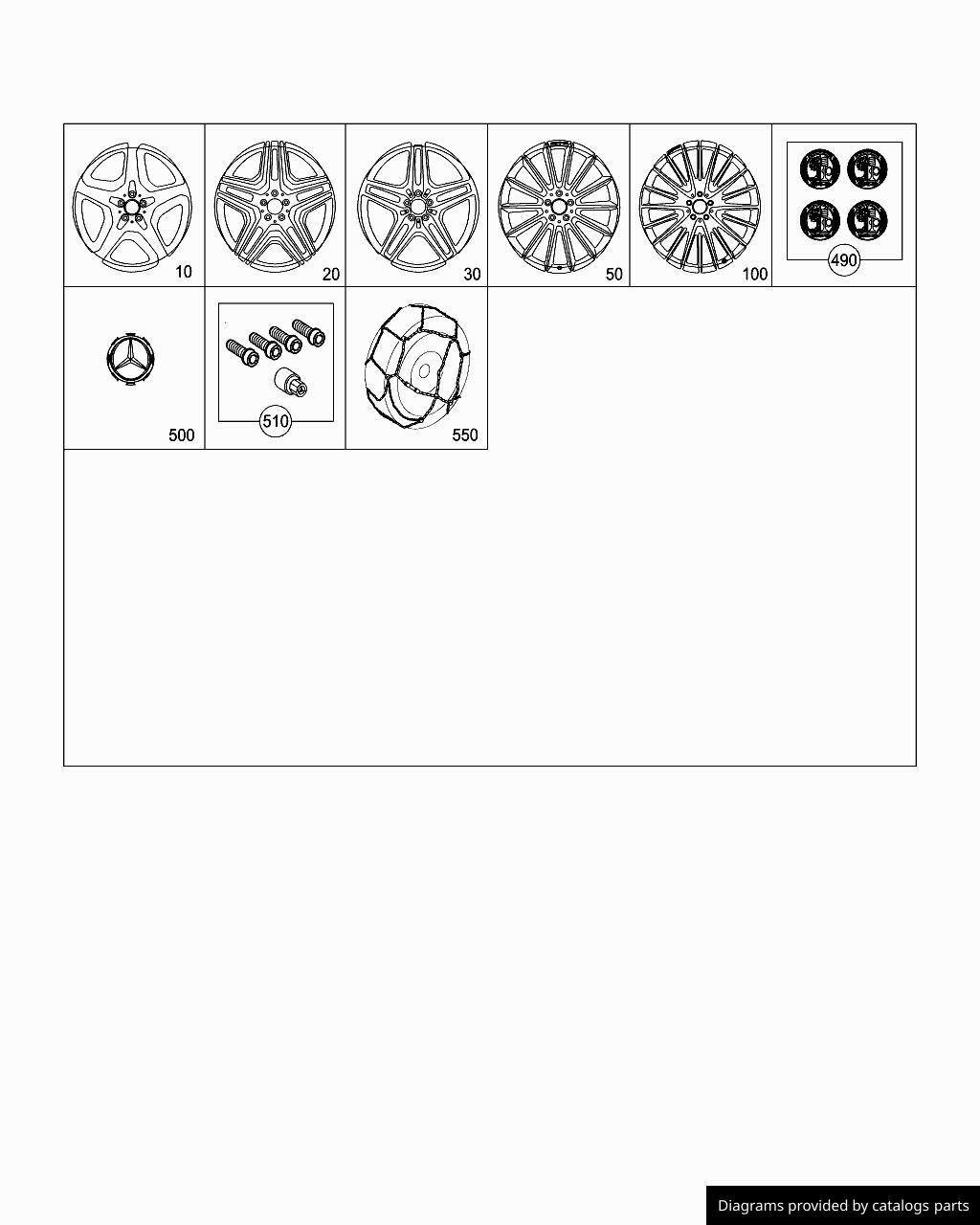 Mercedes Benz Snow Chain A1665830000 LLLParts