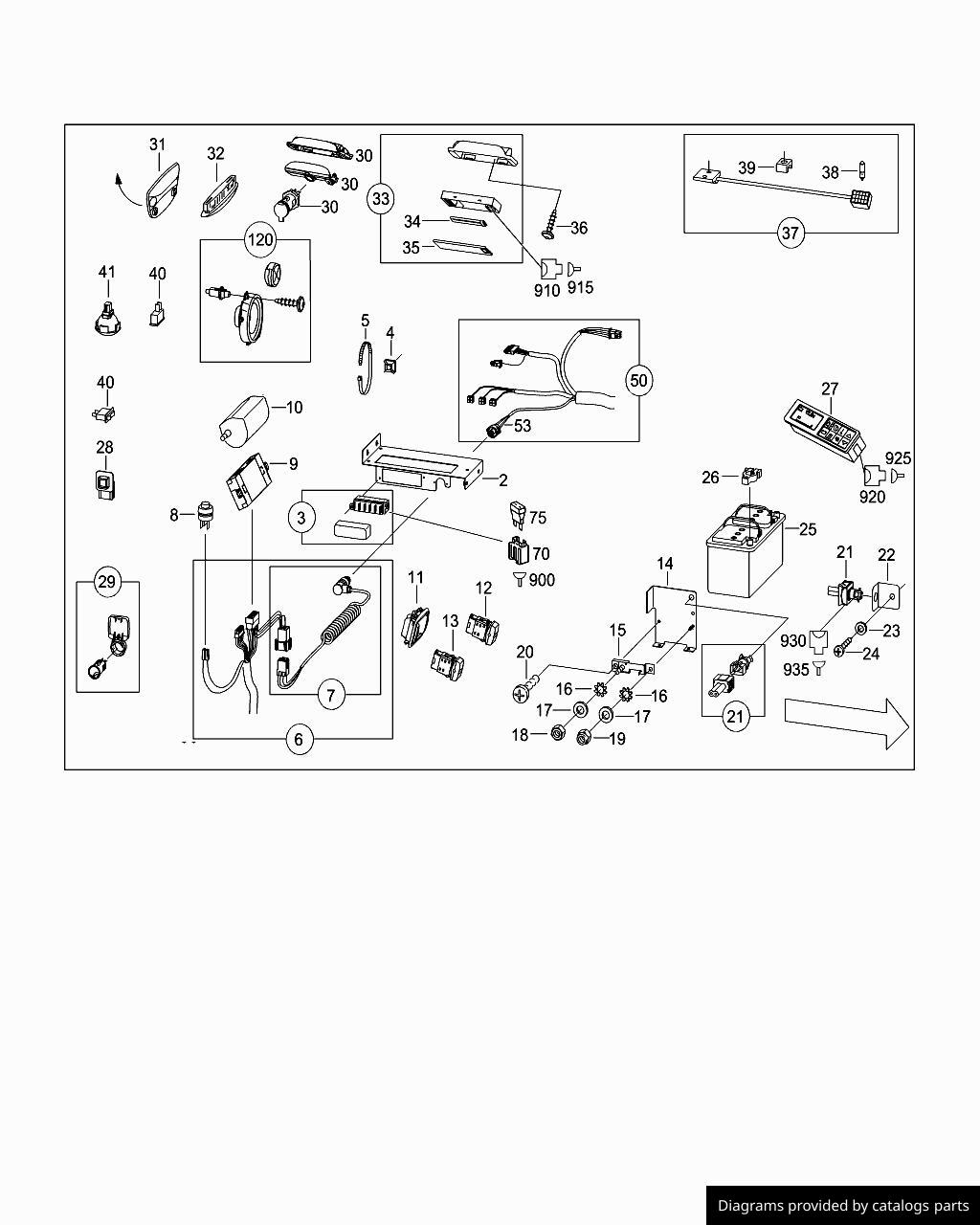 Car part diagram