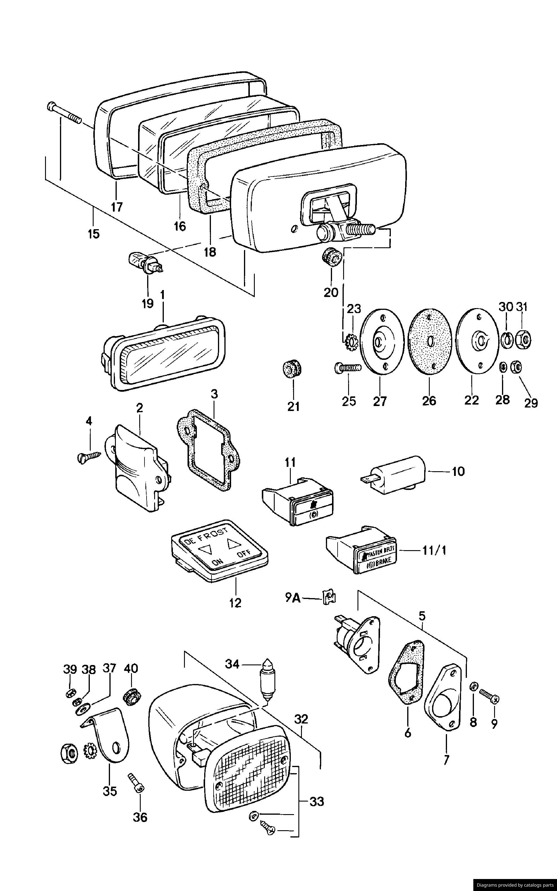 Car part diagram