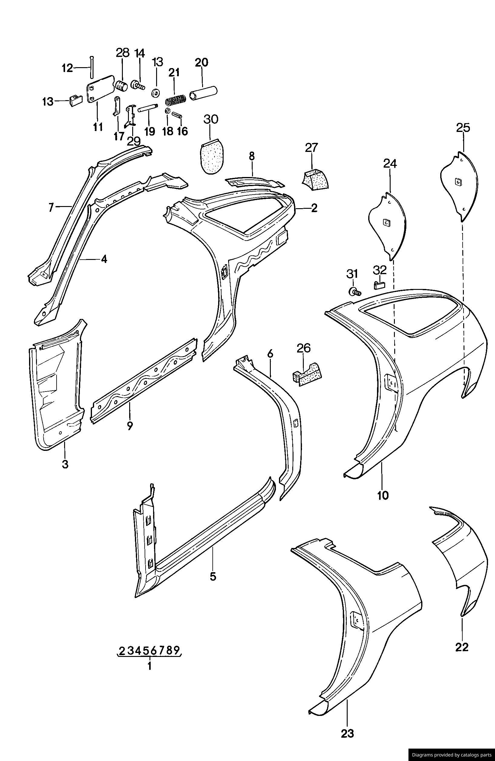 Car part diagram