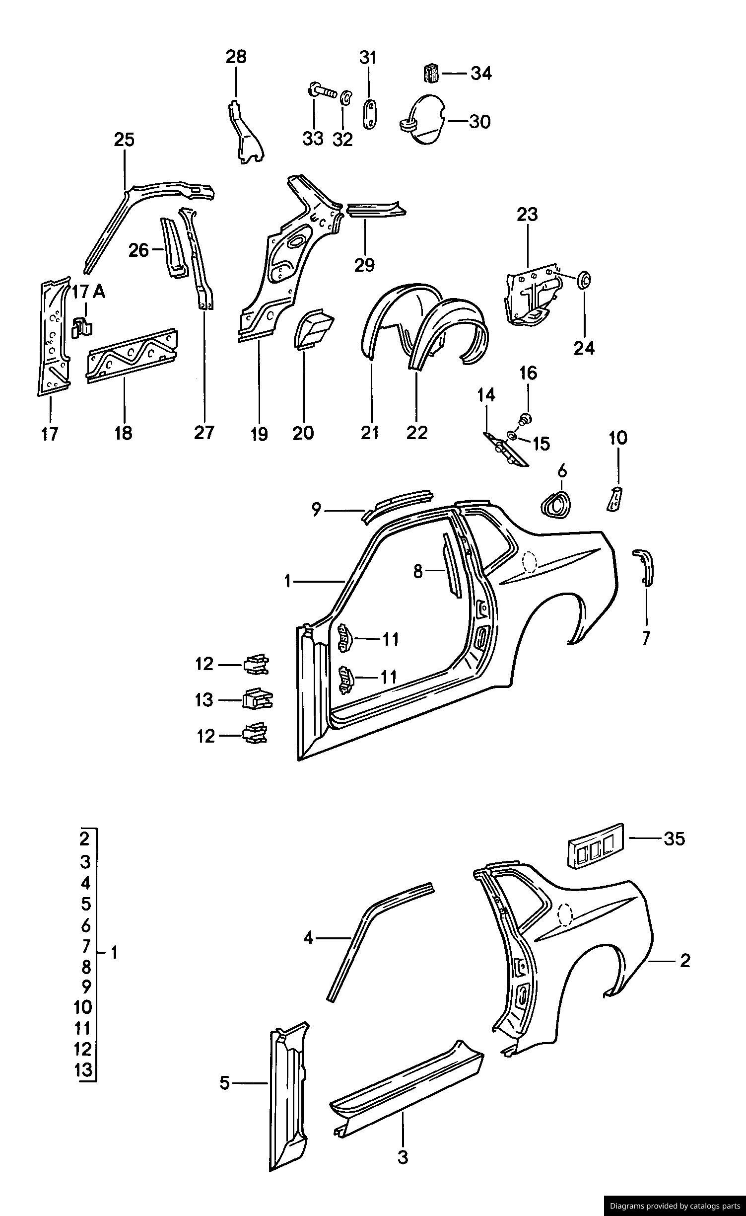 Car part diagram