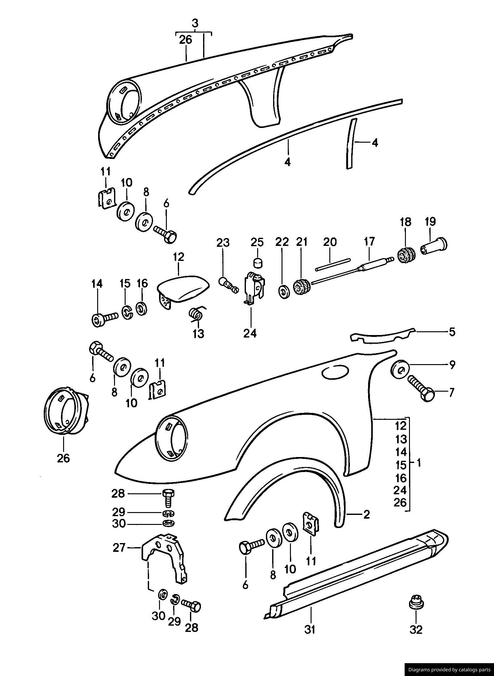 Car part diagram