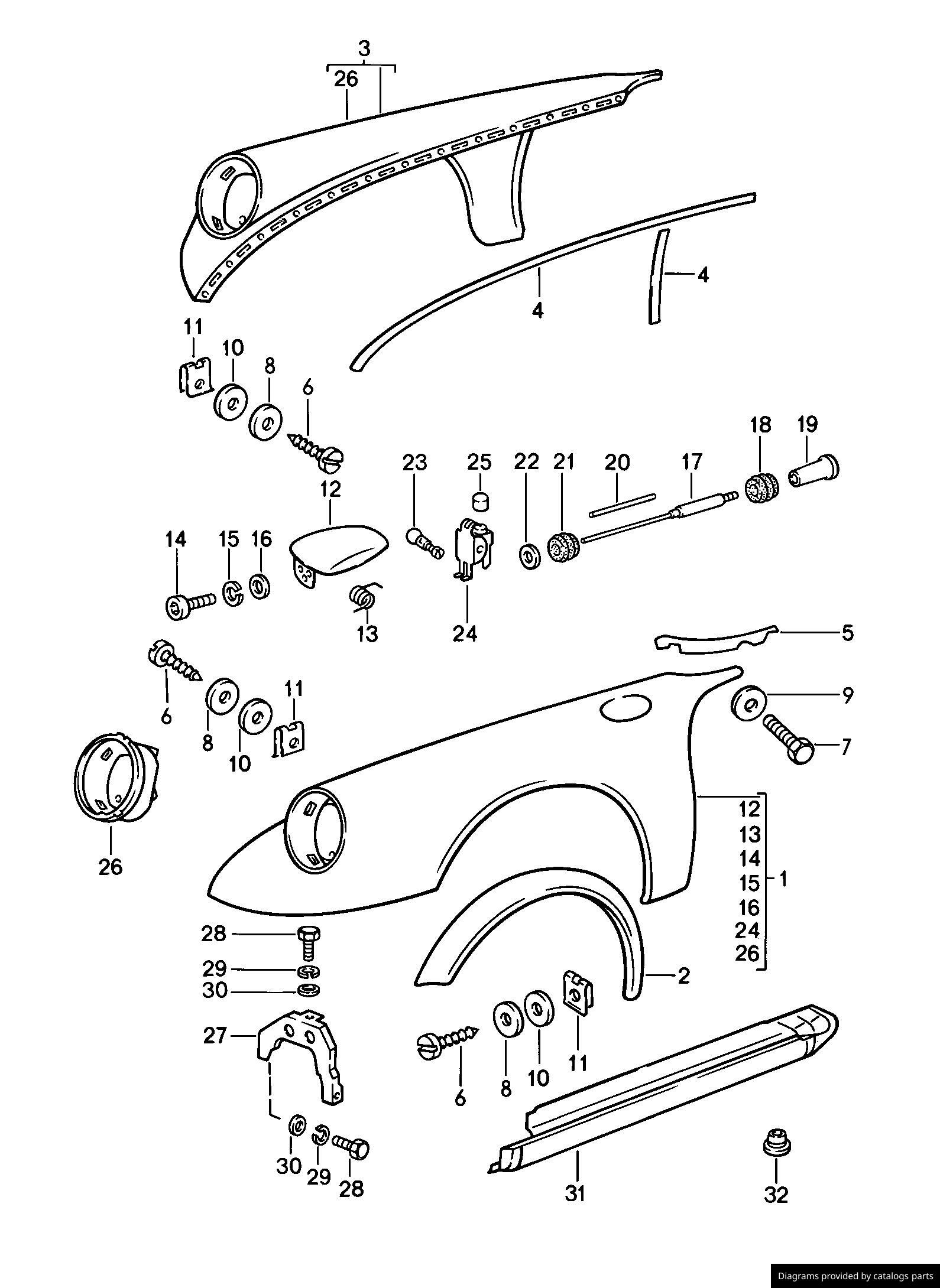 Car part diagram