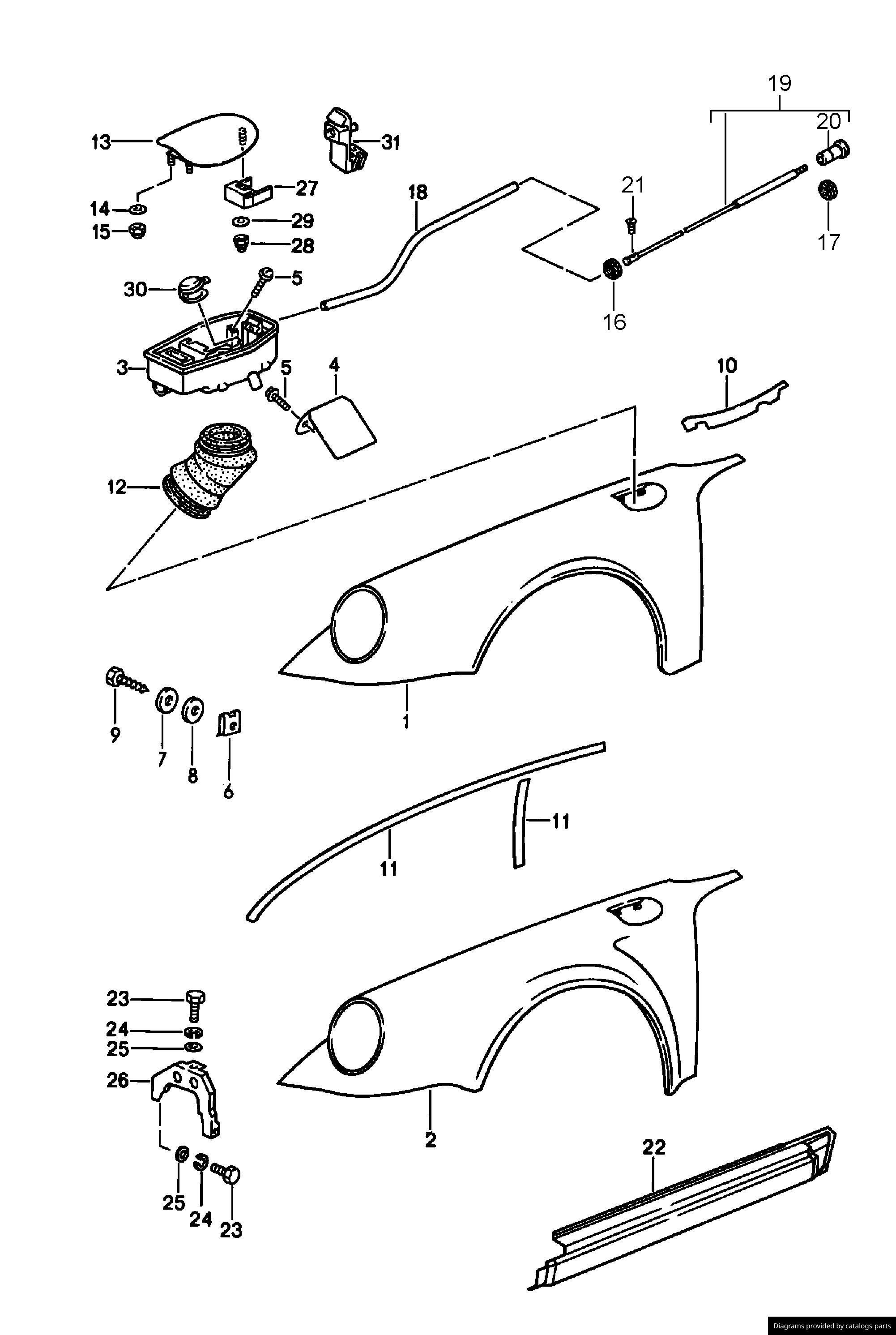 Car part diagram