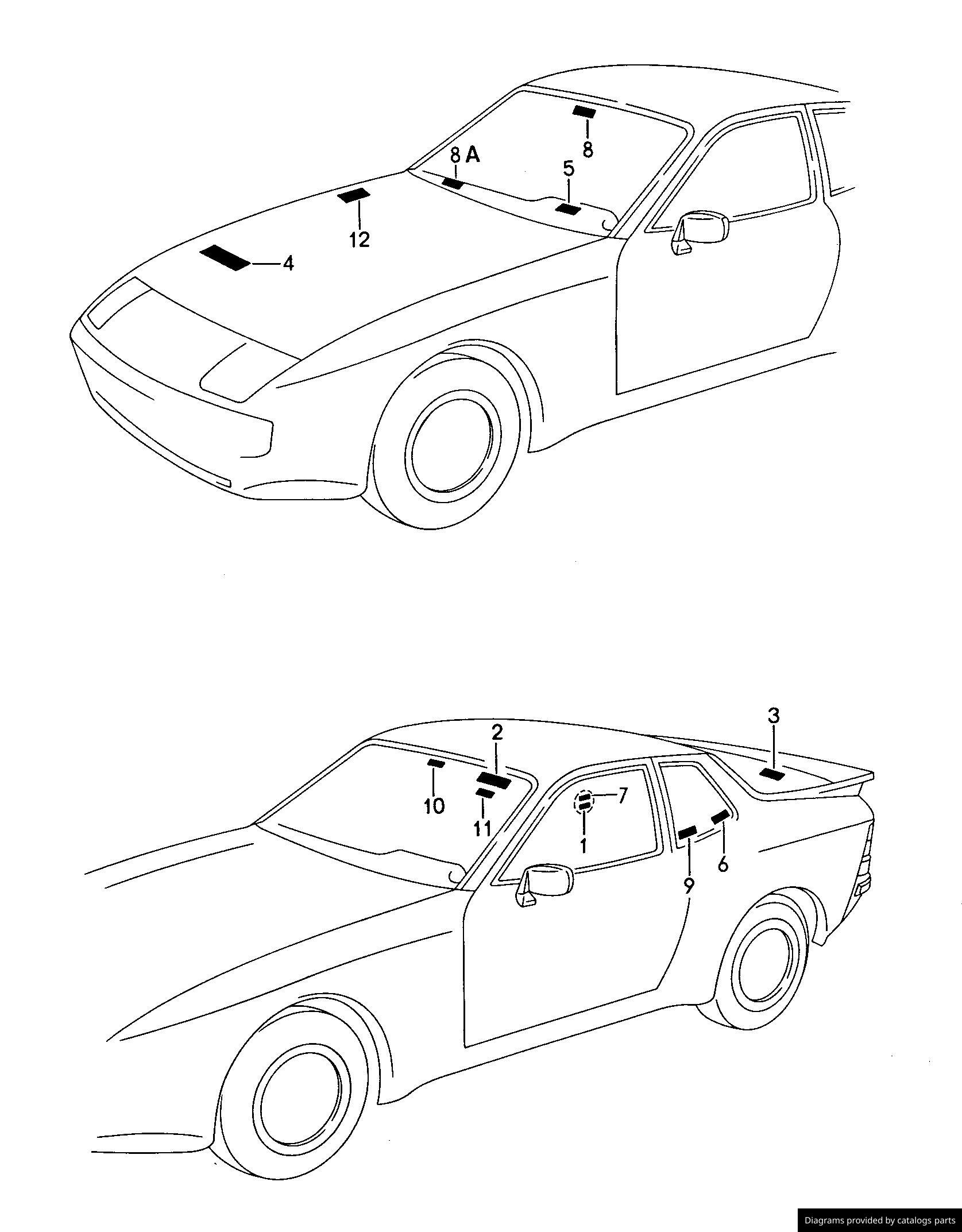 Car part diagram