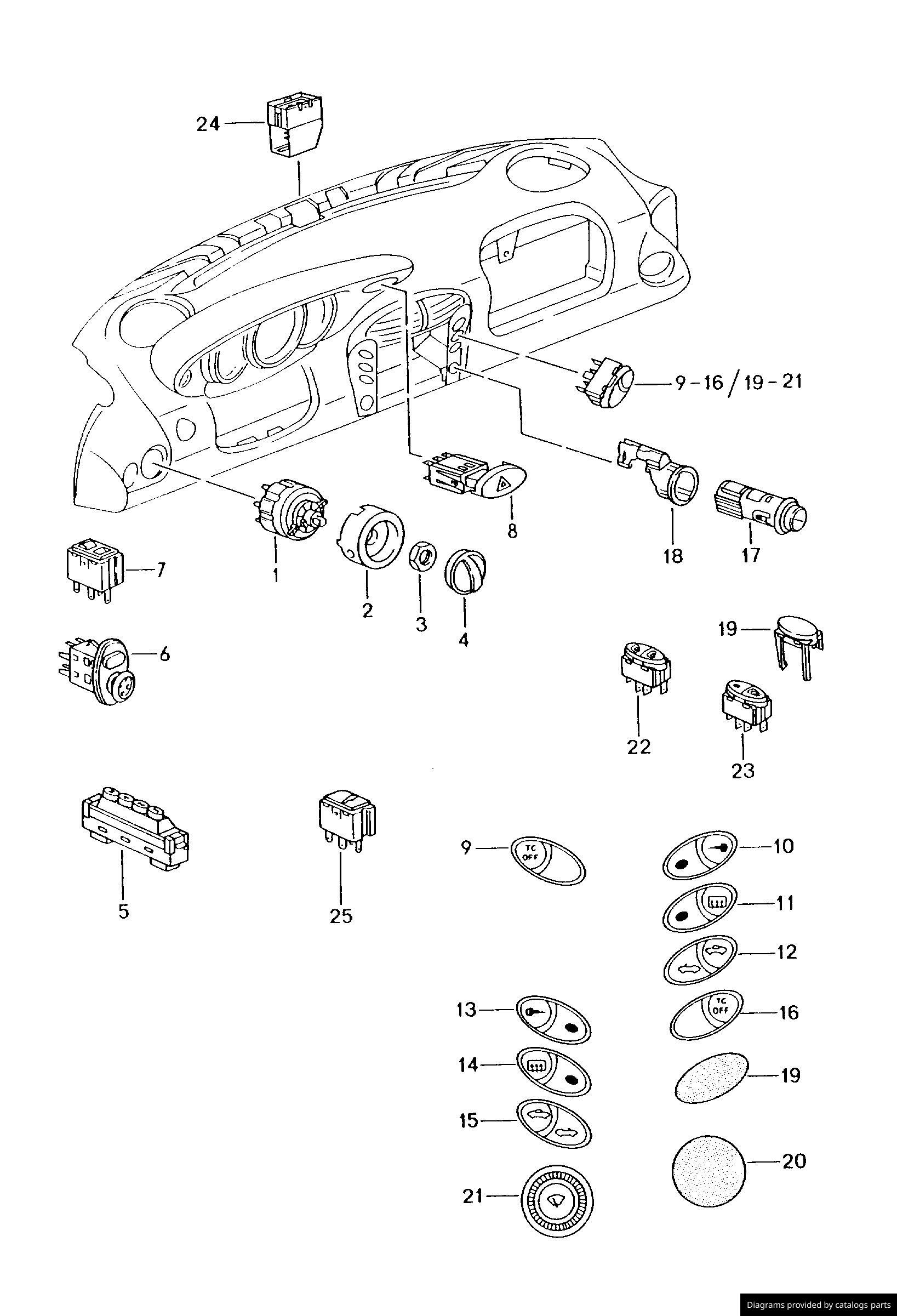 Car part diagram