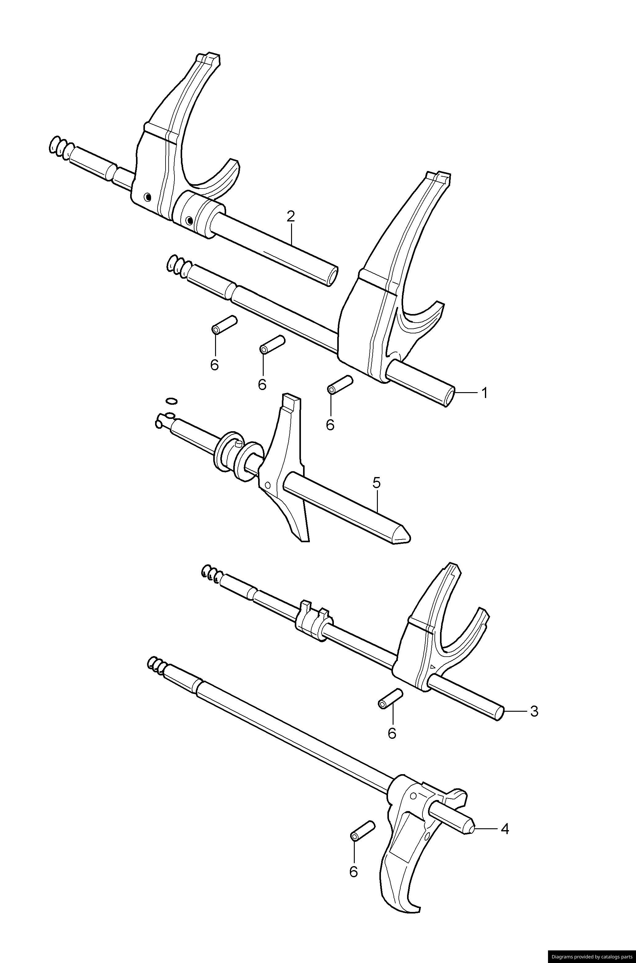 Porsche Selector Shaft 99630301000 LLLParts