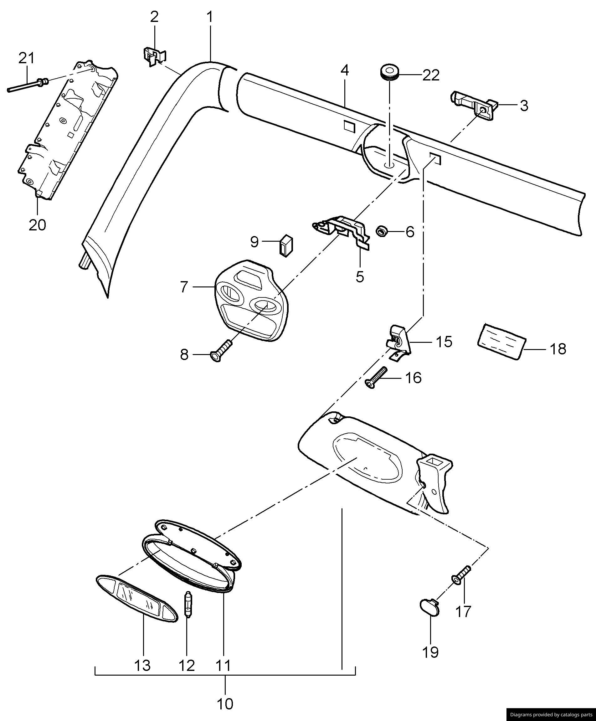 Car part diagram