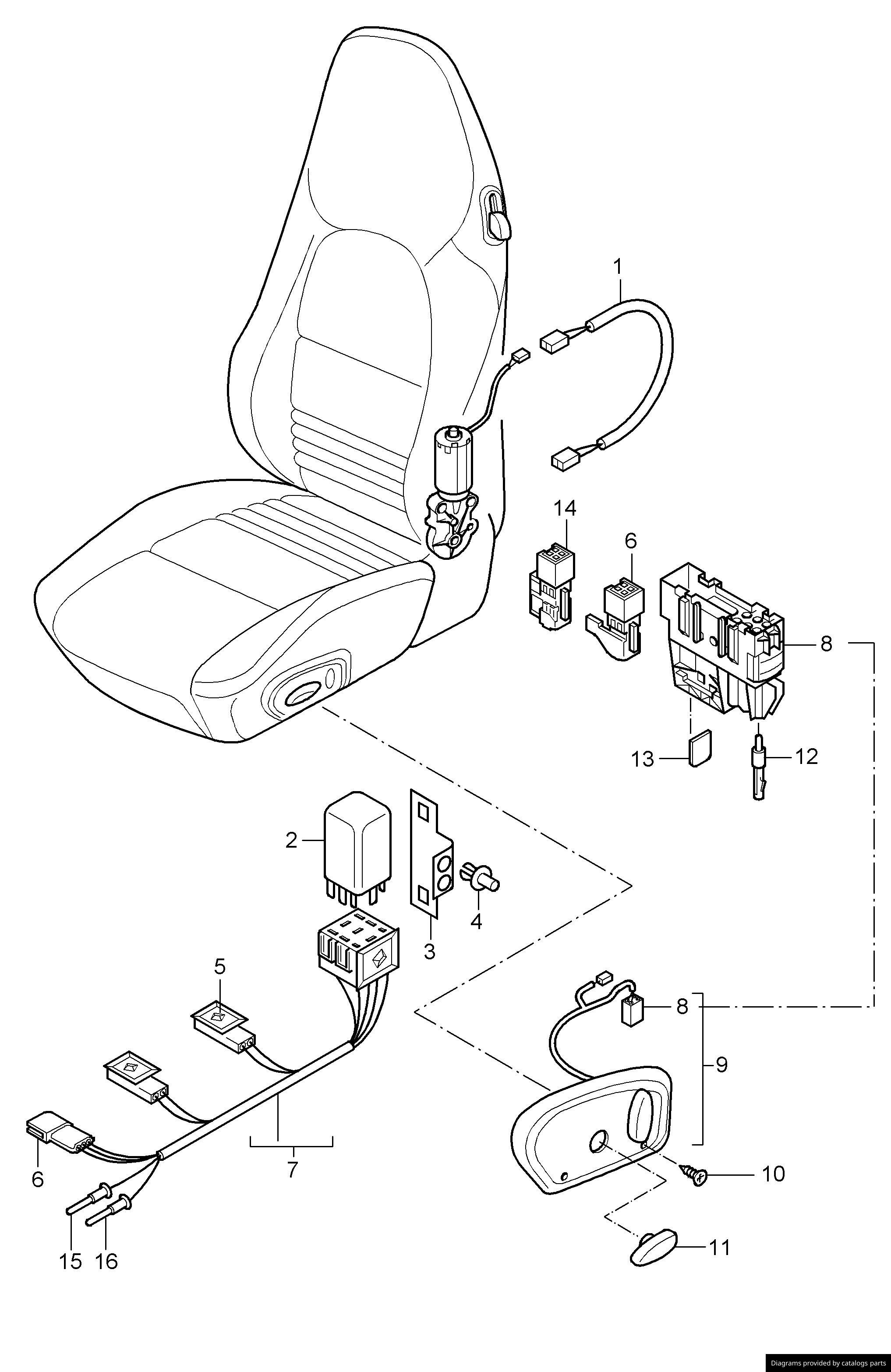 Car part diagram
