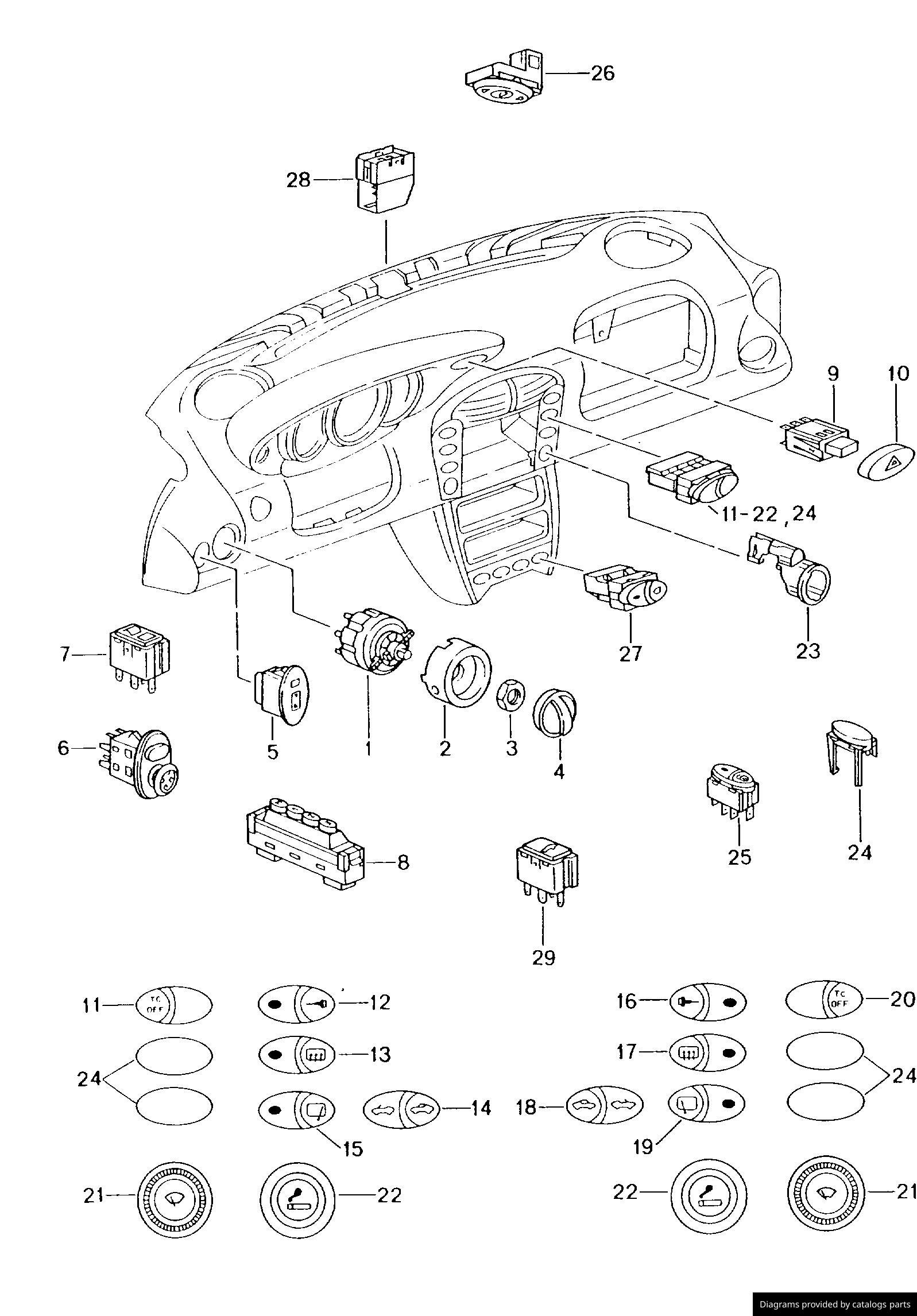 Car part diagram