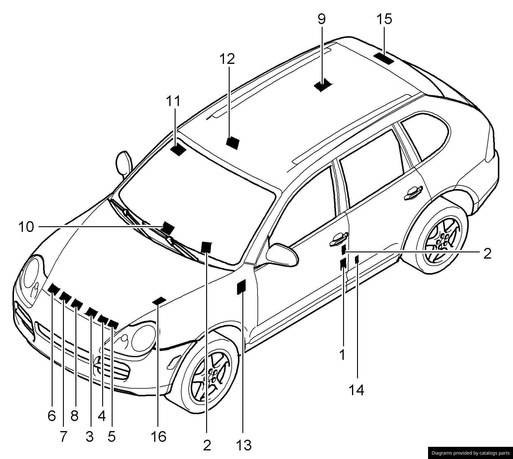 Car part diagram