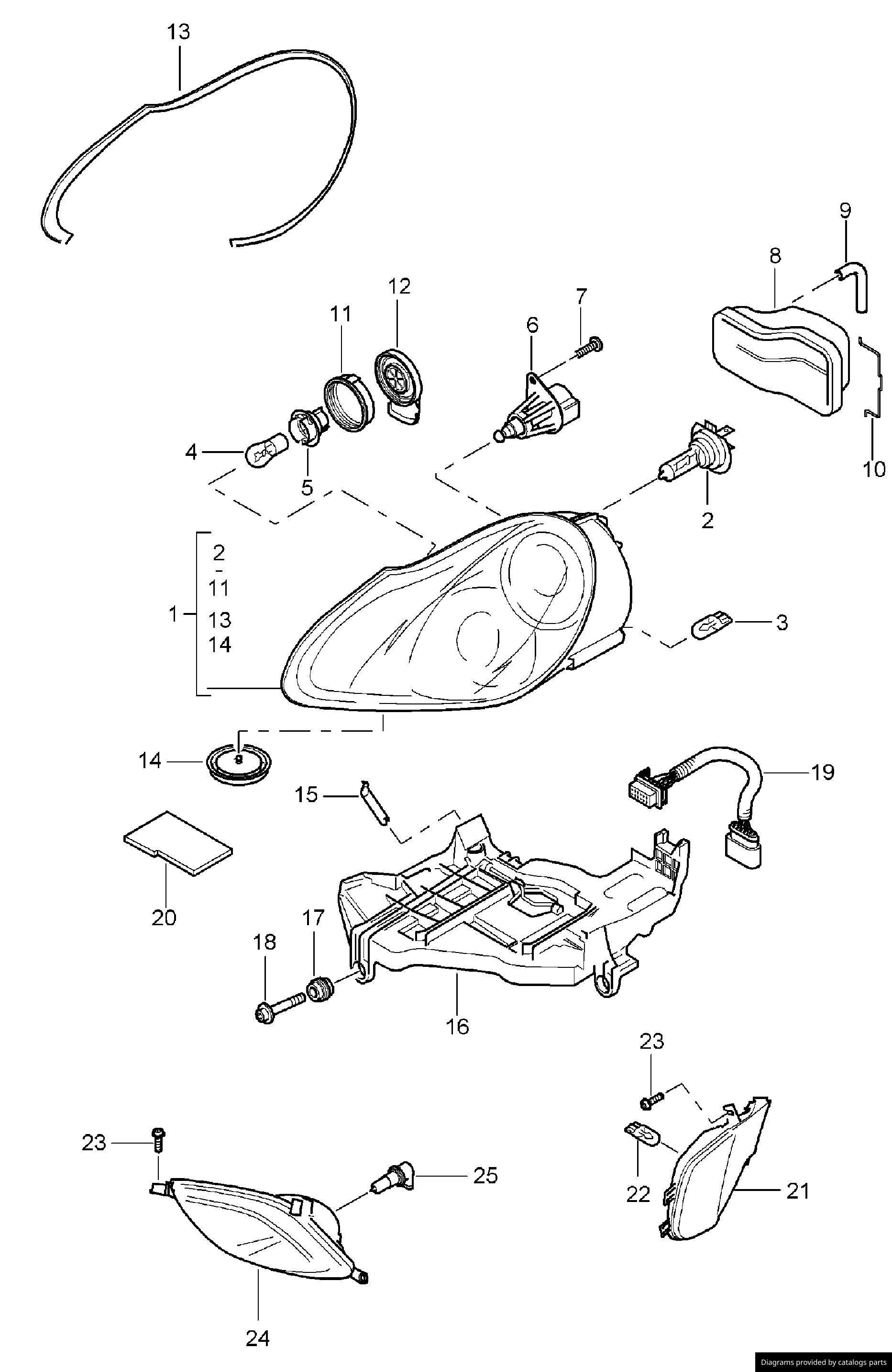Car part diagram