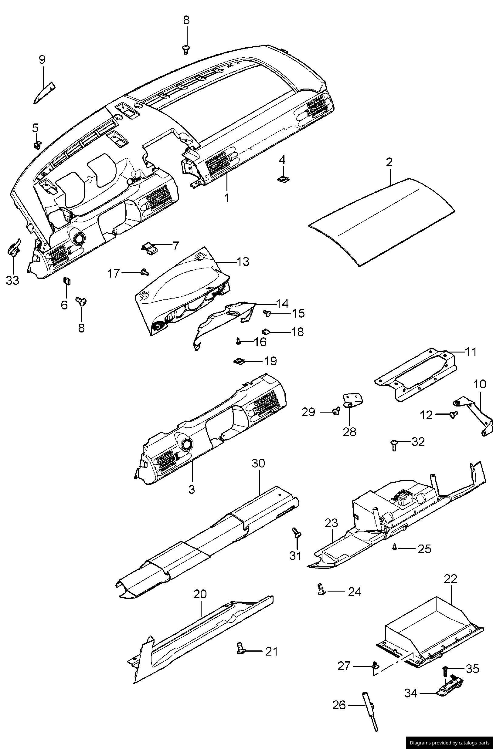 Car part diagram