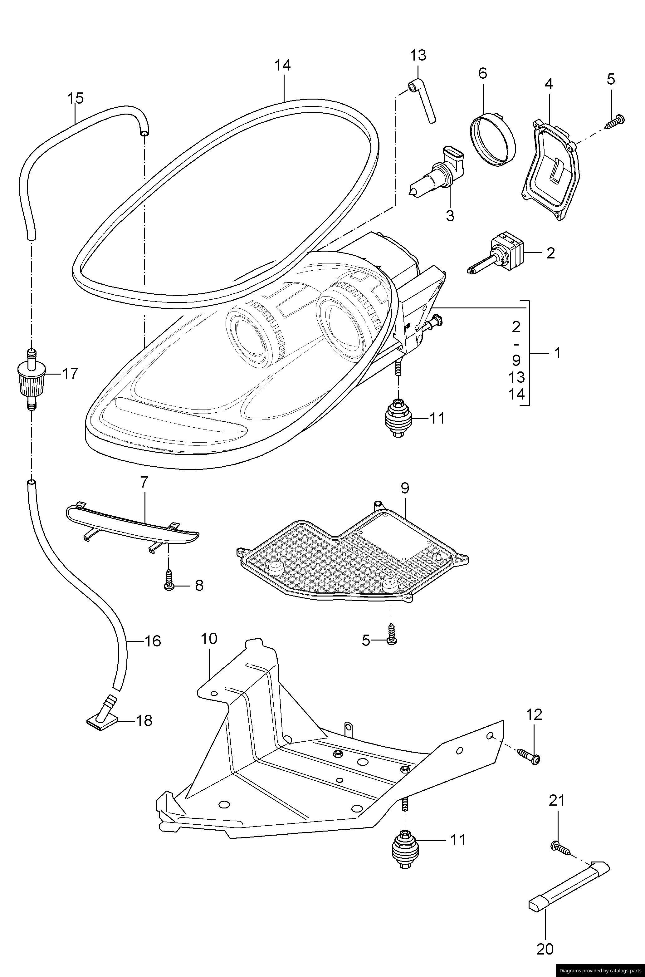 Car part diagram