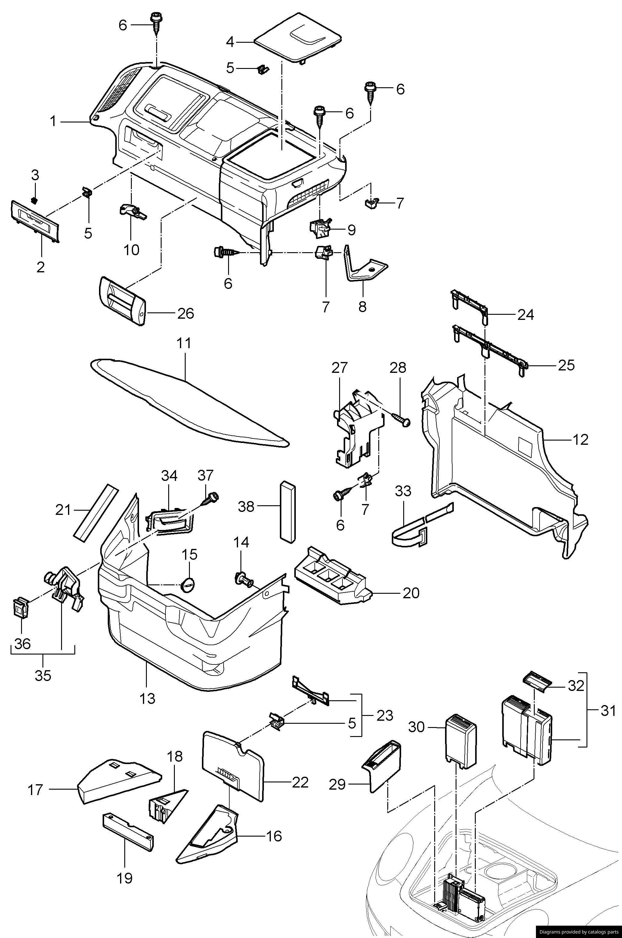 Car part diagram