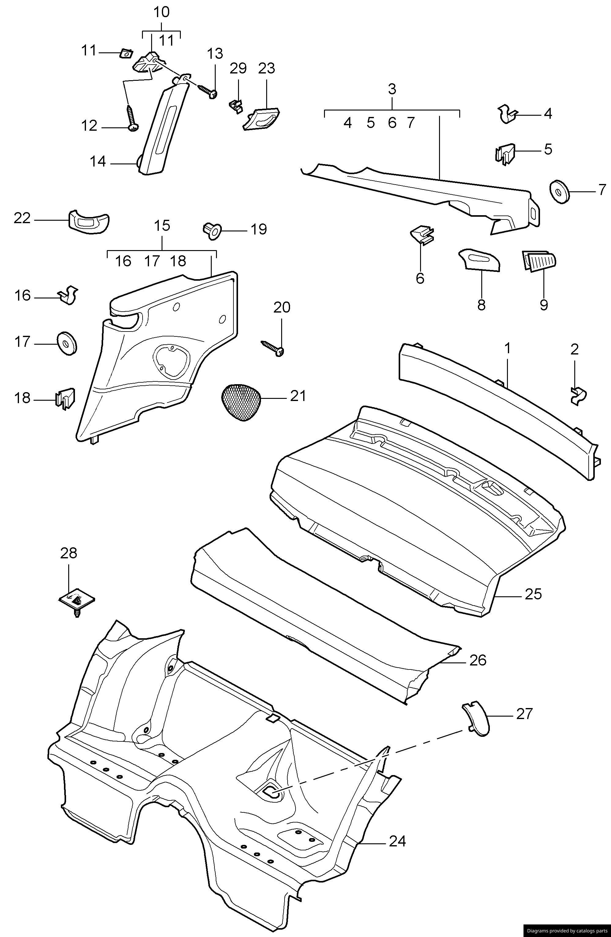 Car part diagram