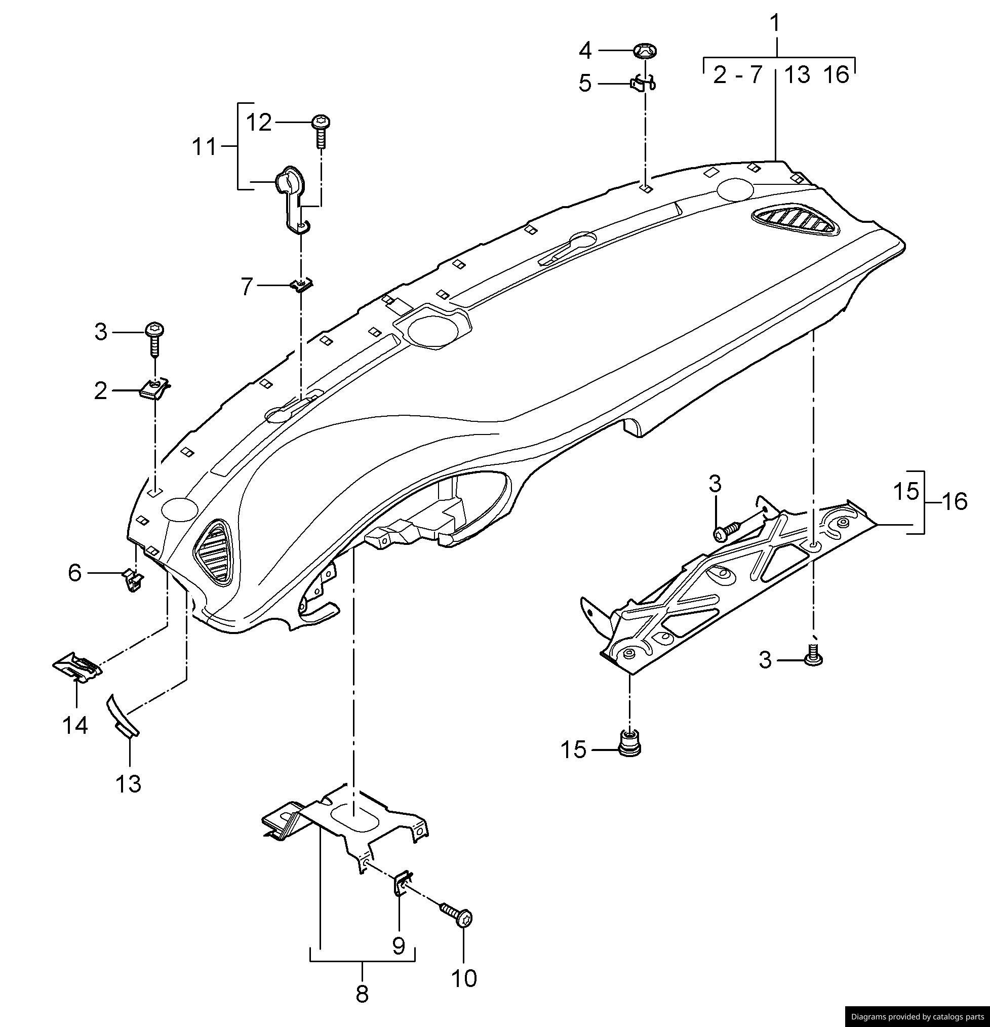 Car part diagram