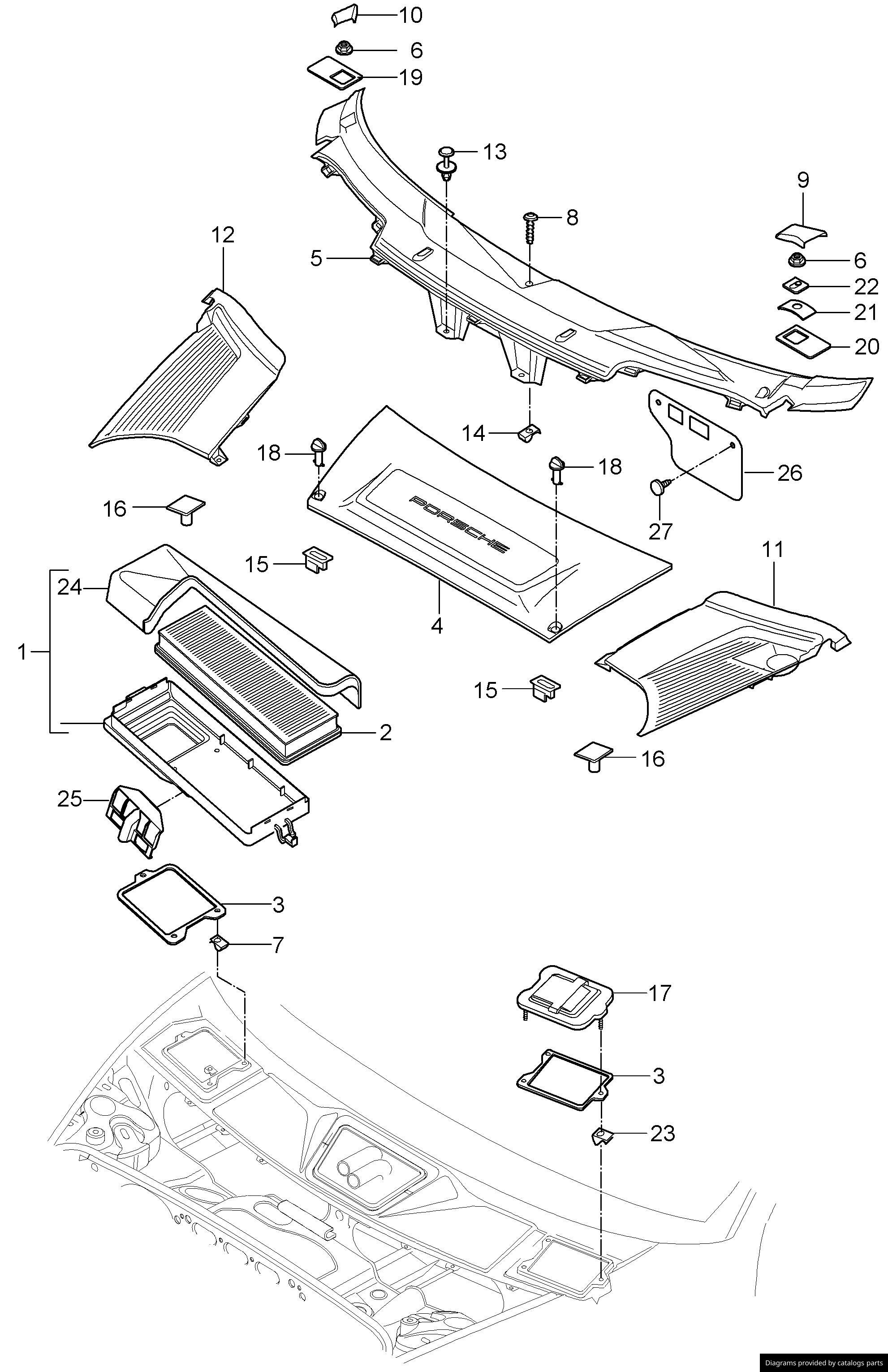 Car part diagram