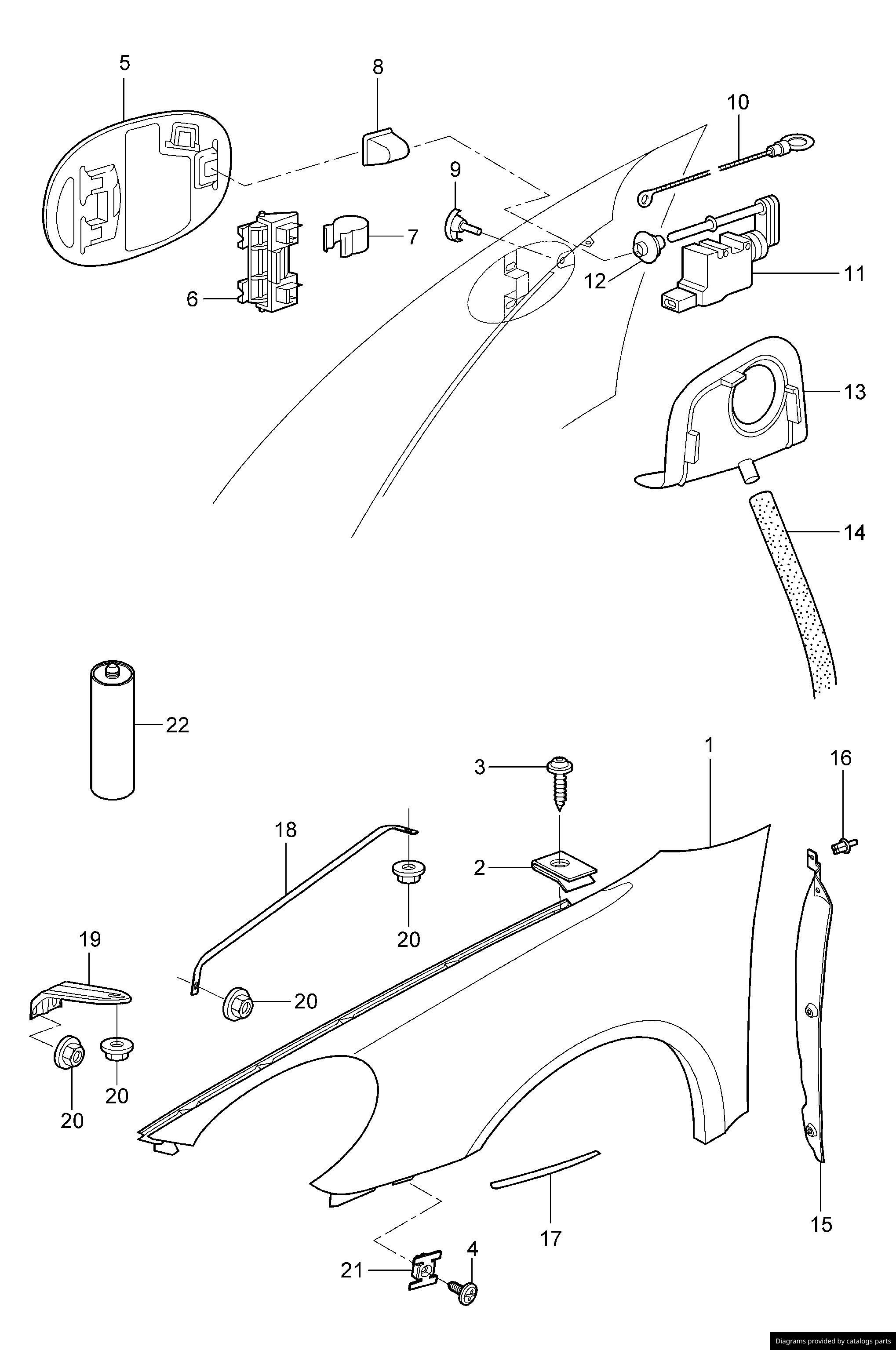 Car part diagram